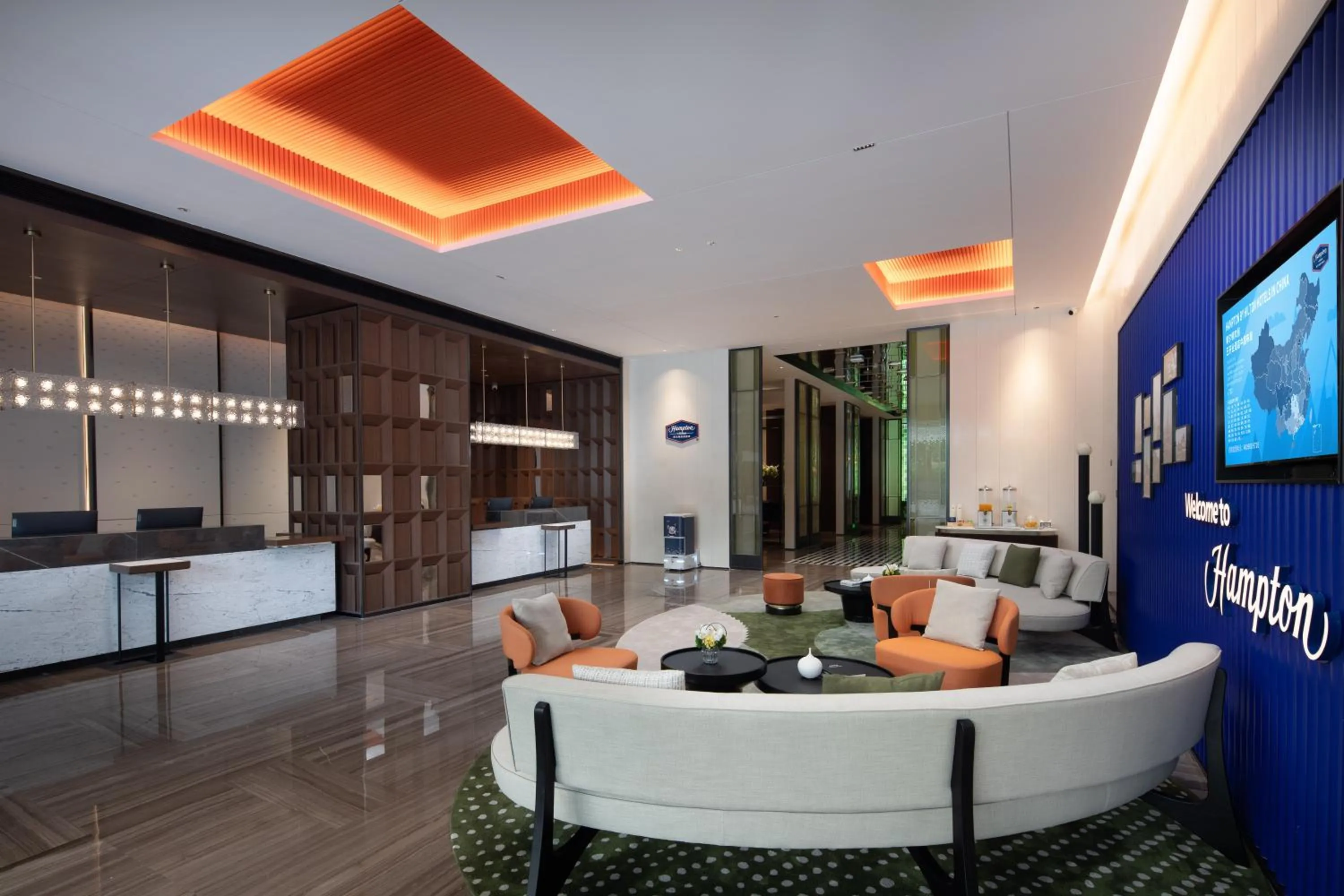 Lobby or reception in 广州新塘希尔顿欢朋酒店-广交会期间免费穿梭巴士往返展馆