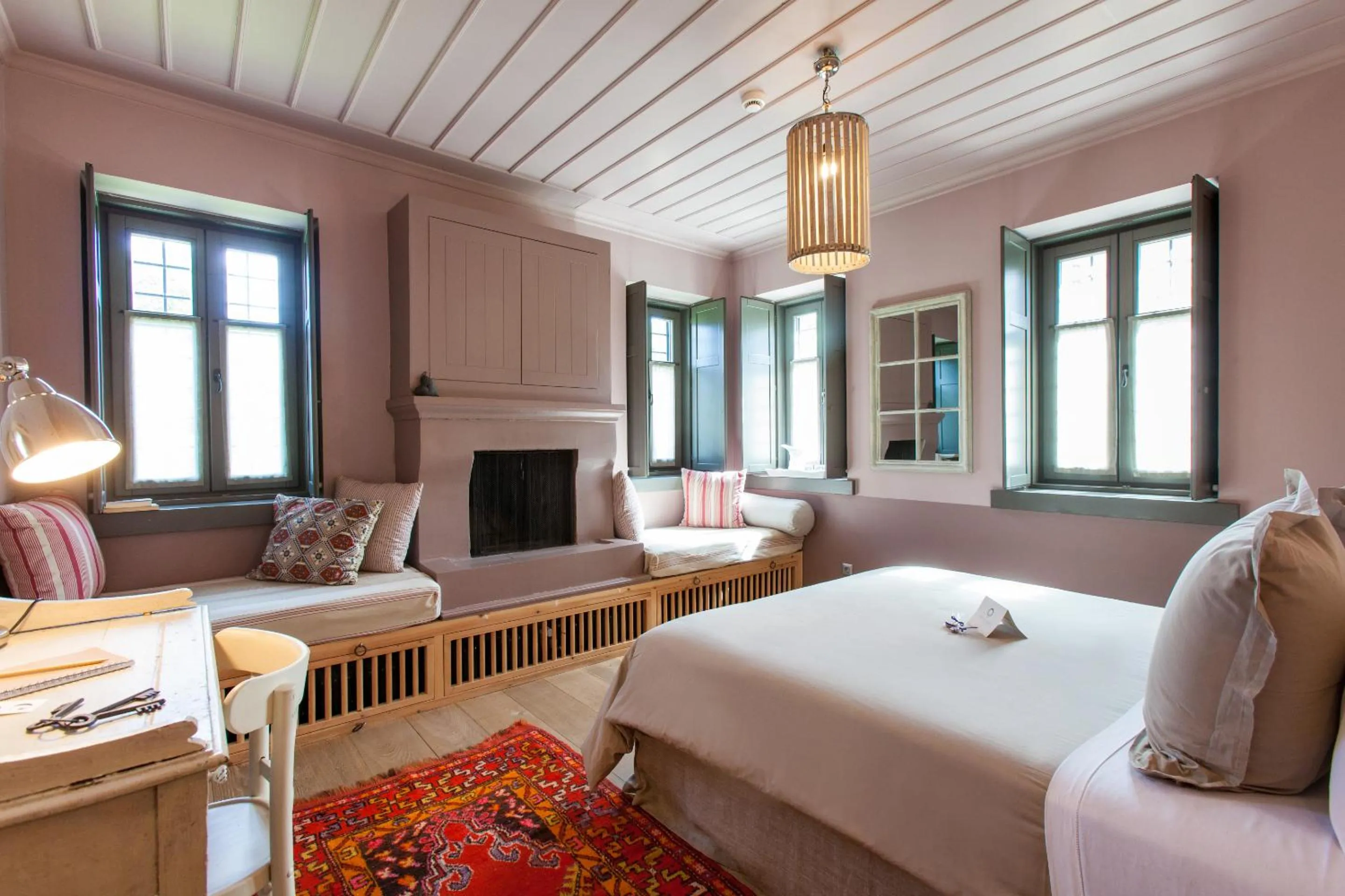 Bed in Apeiros Chora Hotel