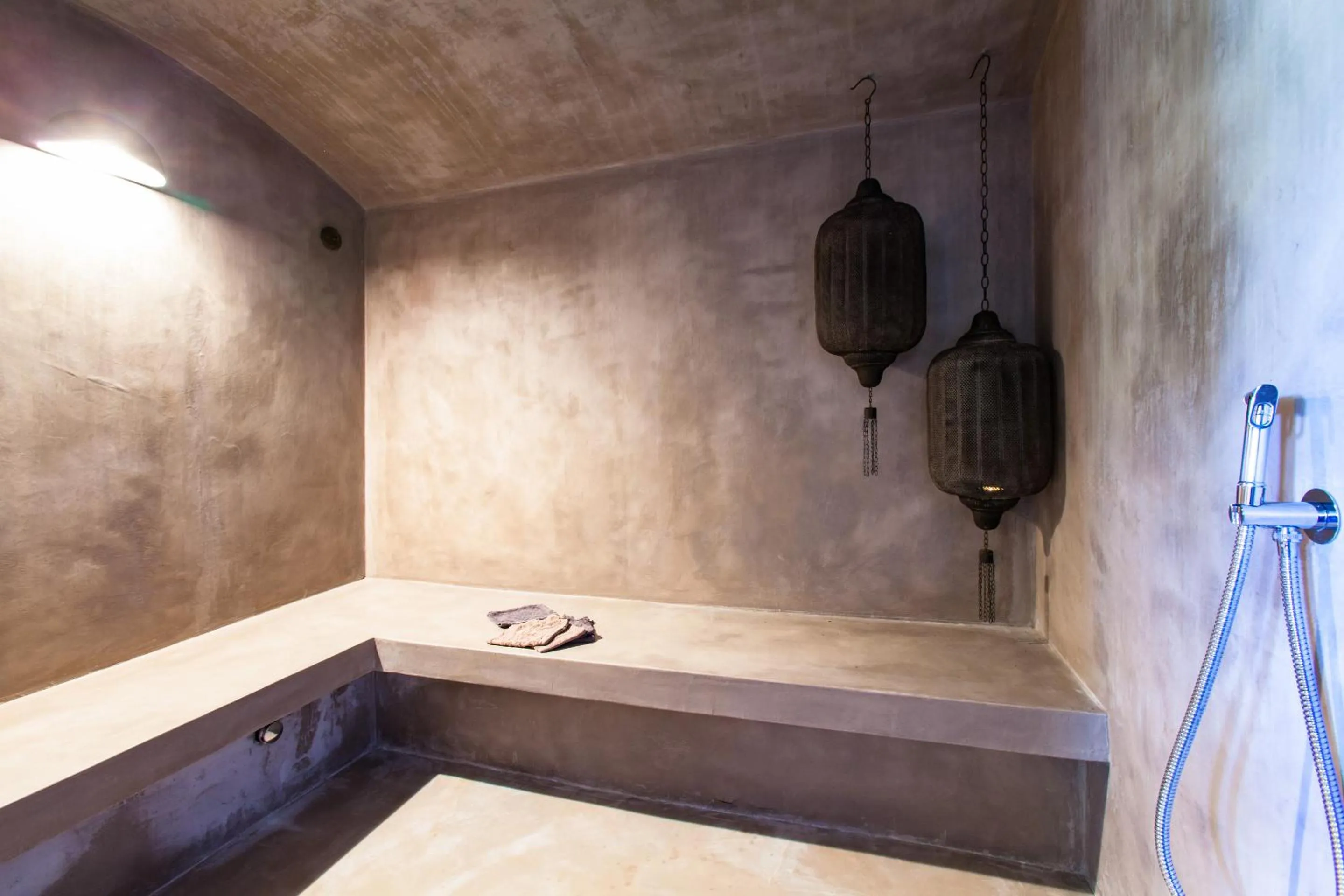 Steam room in Apeiros Chora Hotel