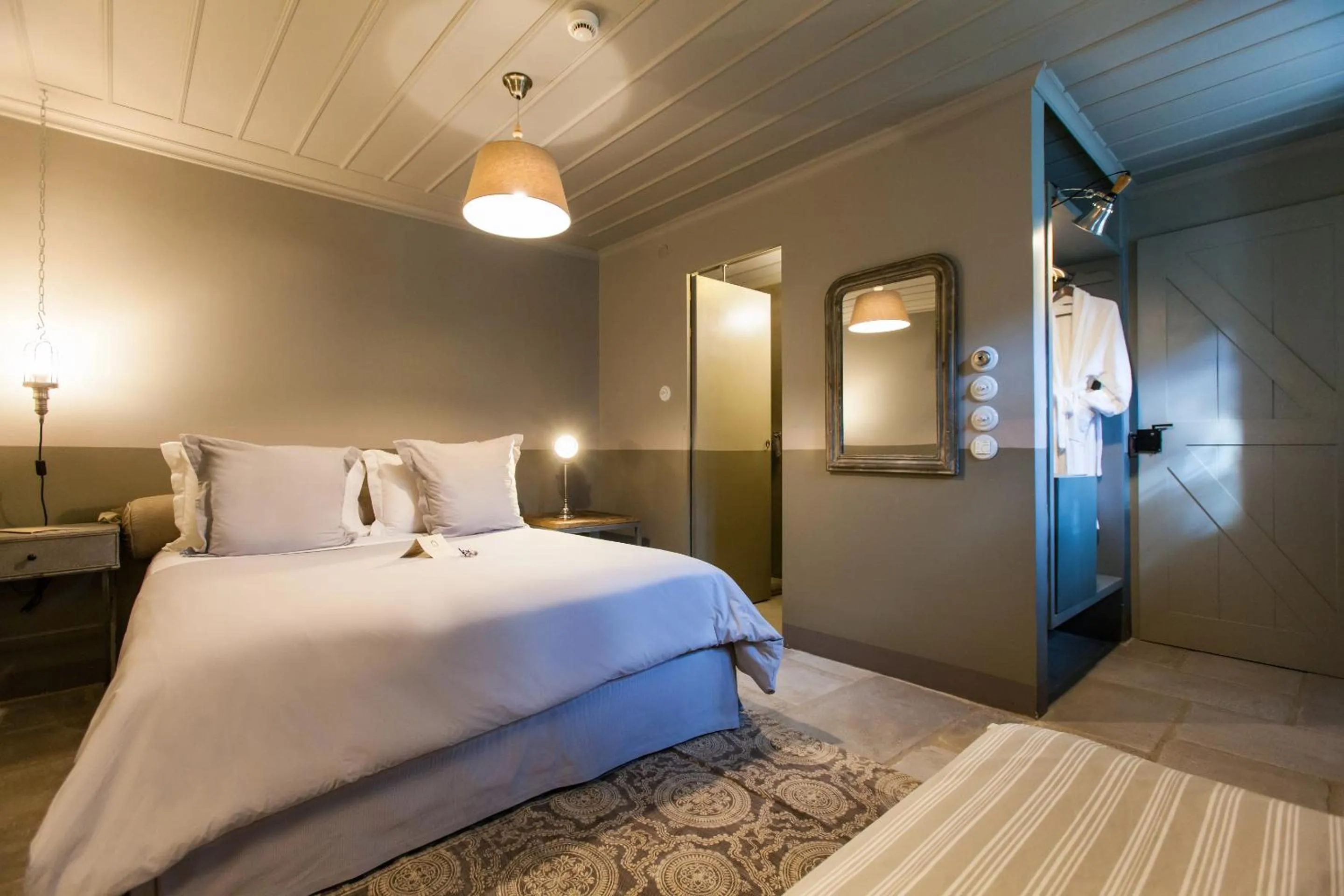 Bed in Apeiros Chora Hotel