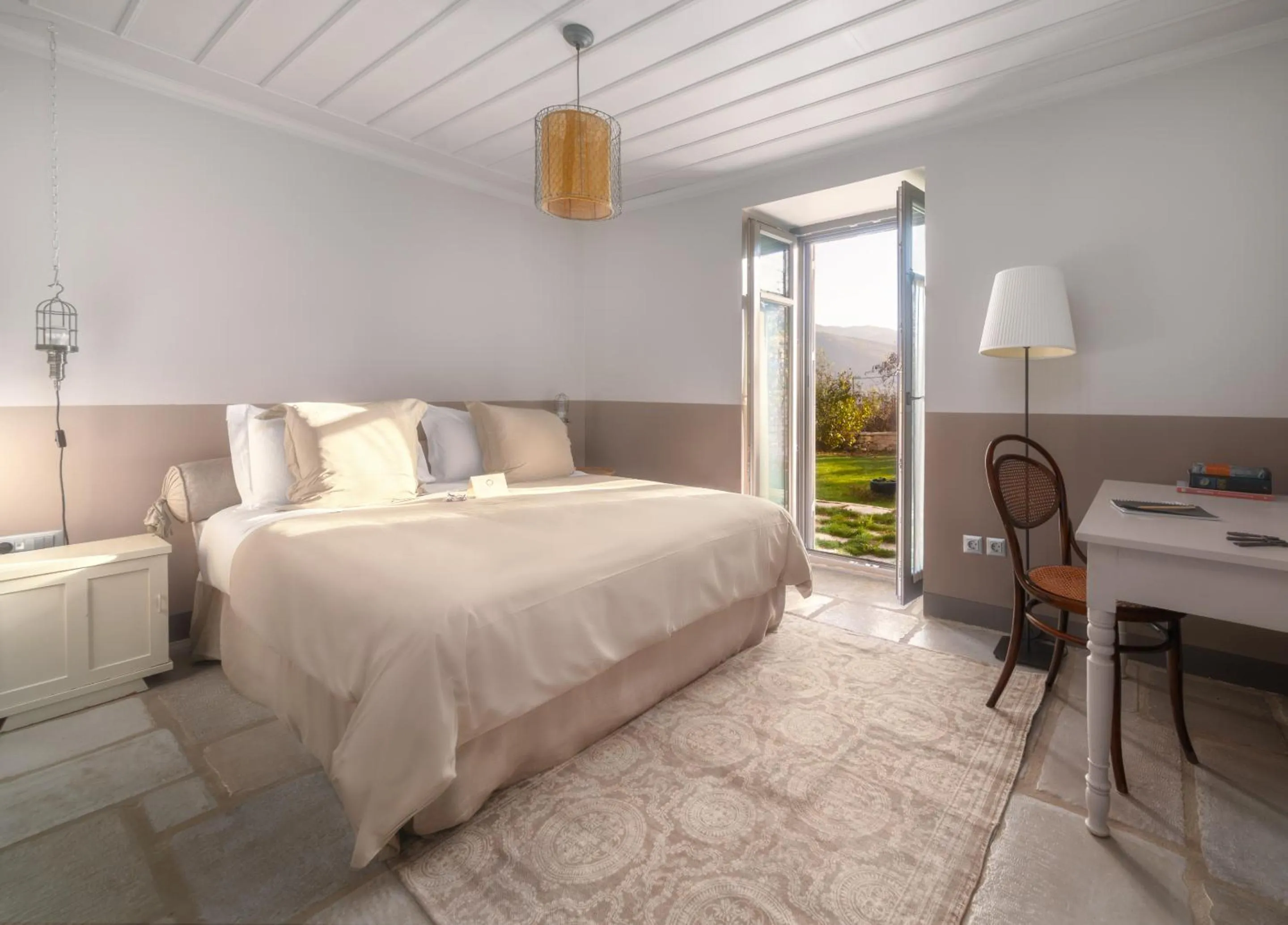 Bed in Apeiros Chora Hotel