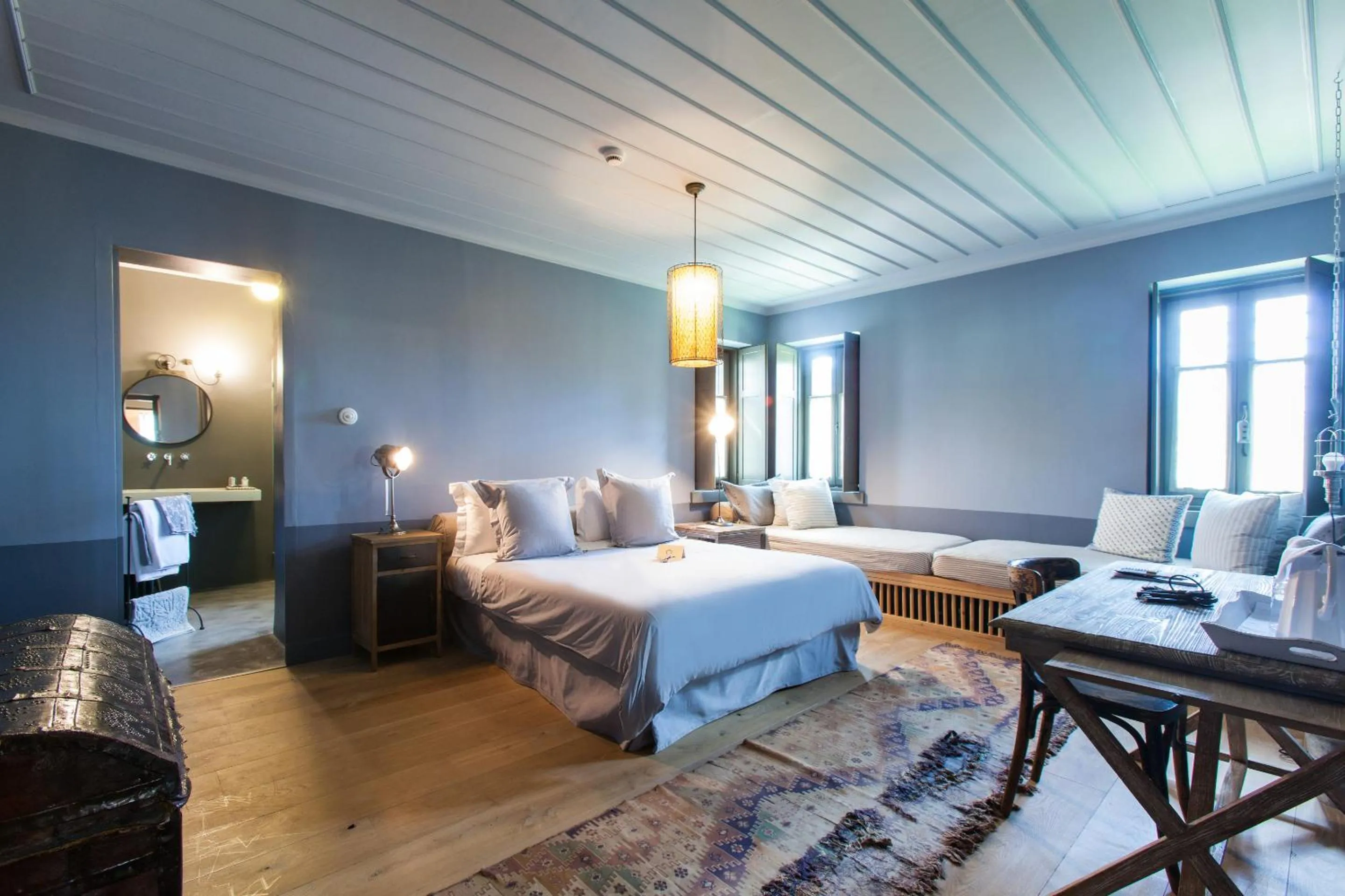 Bed in Apeiros Chora Hotel