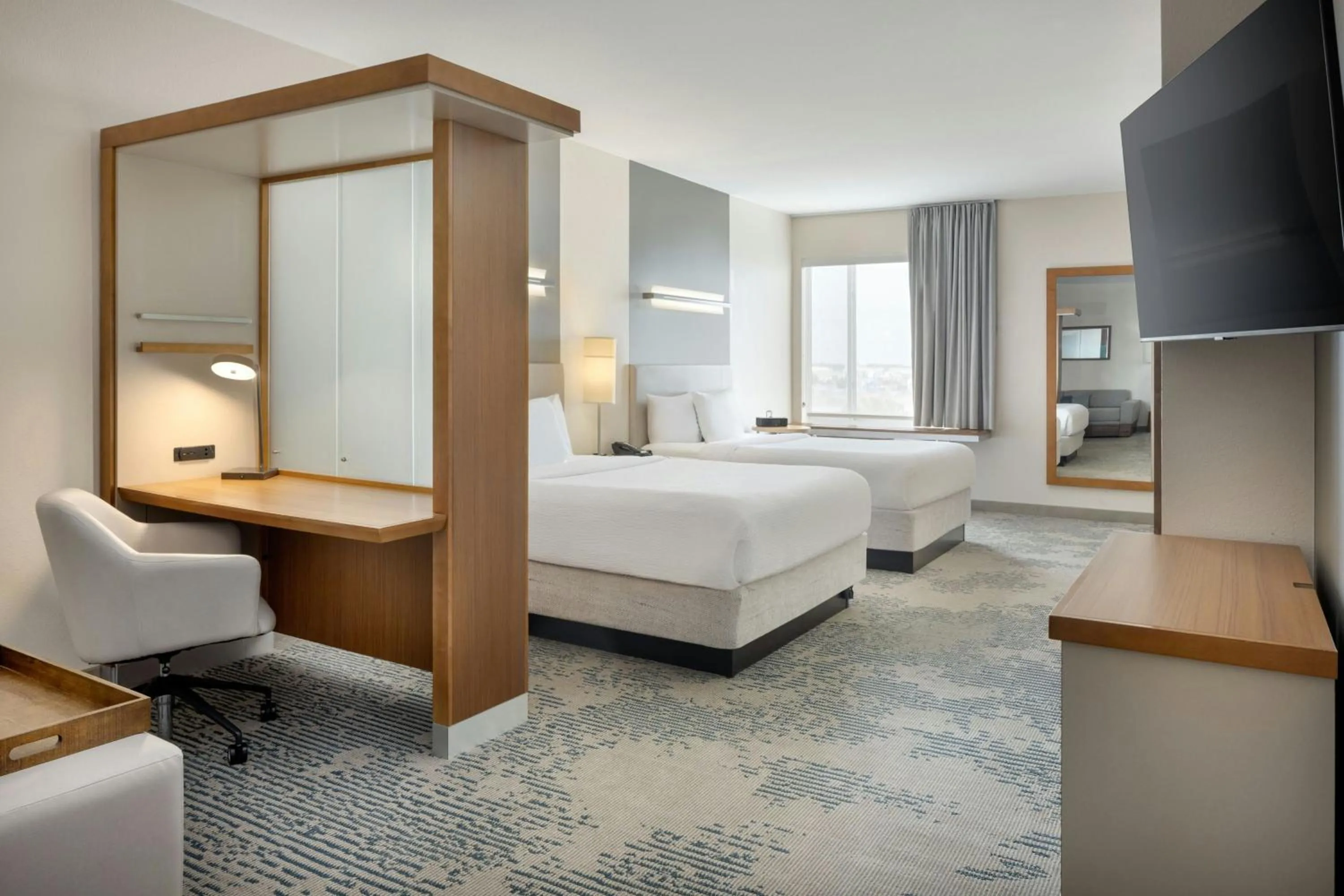 Photo of the whole room, Bed in SpringHill Suites by Marriott Wichita Airport