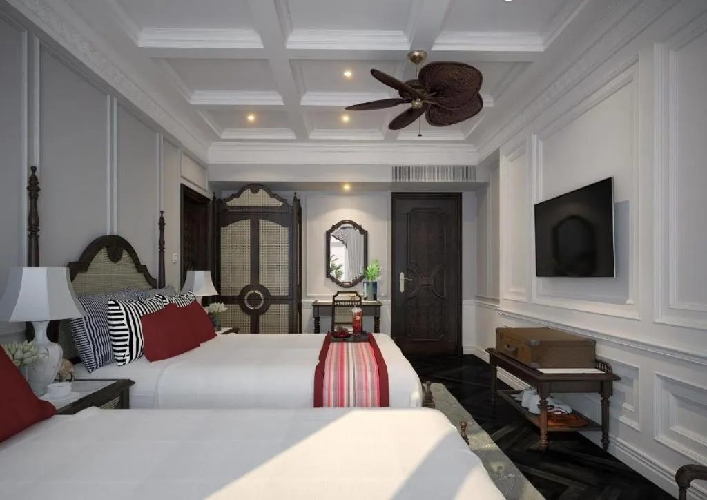 Bed in Hanoi Graceful Hotel and Travel