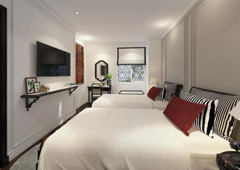 Bed in Hanoi Graceful Hotel and Travel