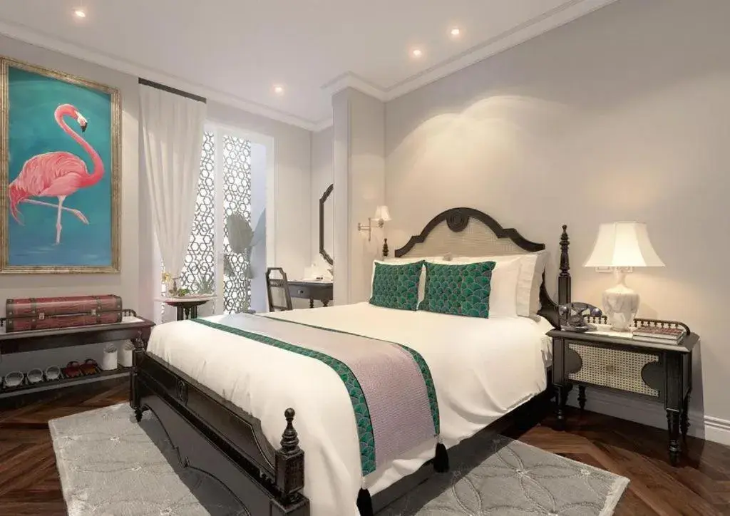 Deluxe Double or Twin Room with City View in Hanoi Graceful Hotel and Travel Deluxe Double or Twin Room with City View in Hanoi Graceful Hotel and Travel