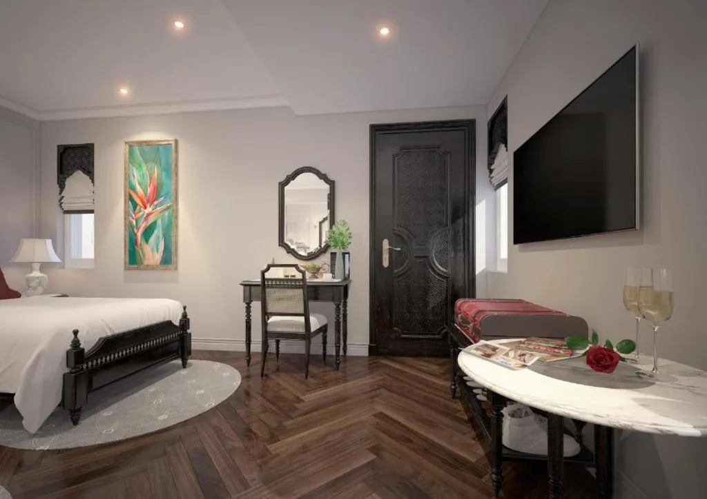 Bed in Hanoi Graceful Hotel and Travel