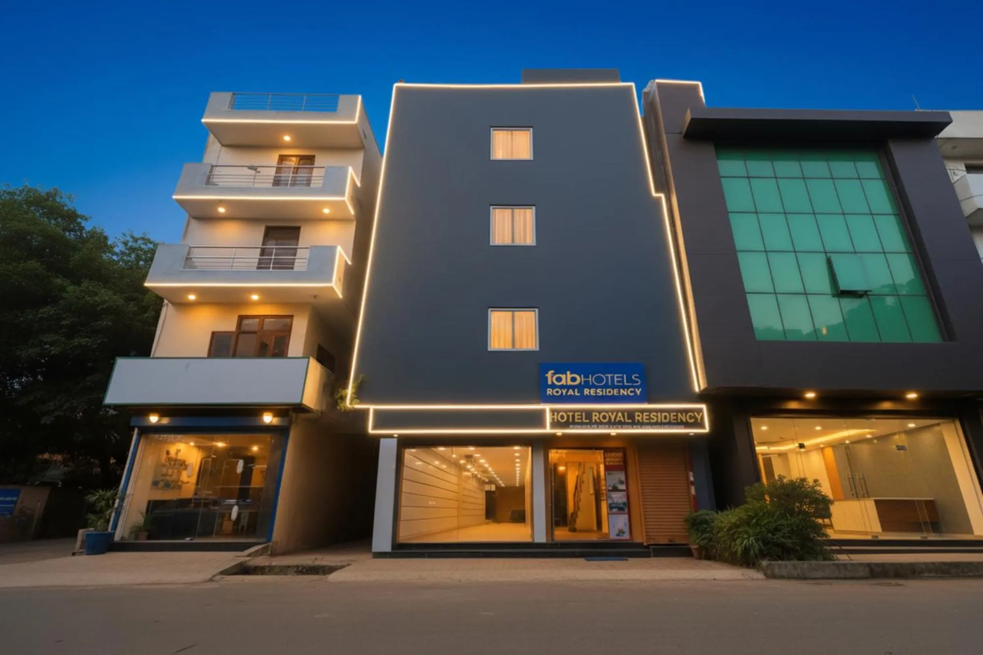 Property building in FabHotel Royal Reena Residency