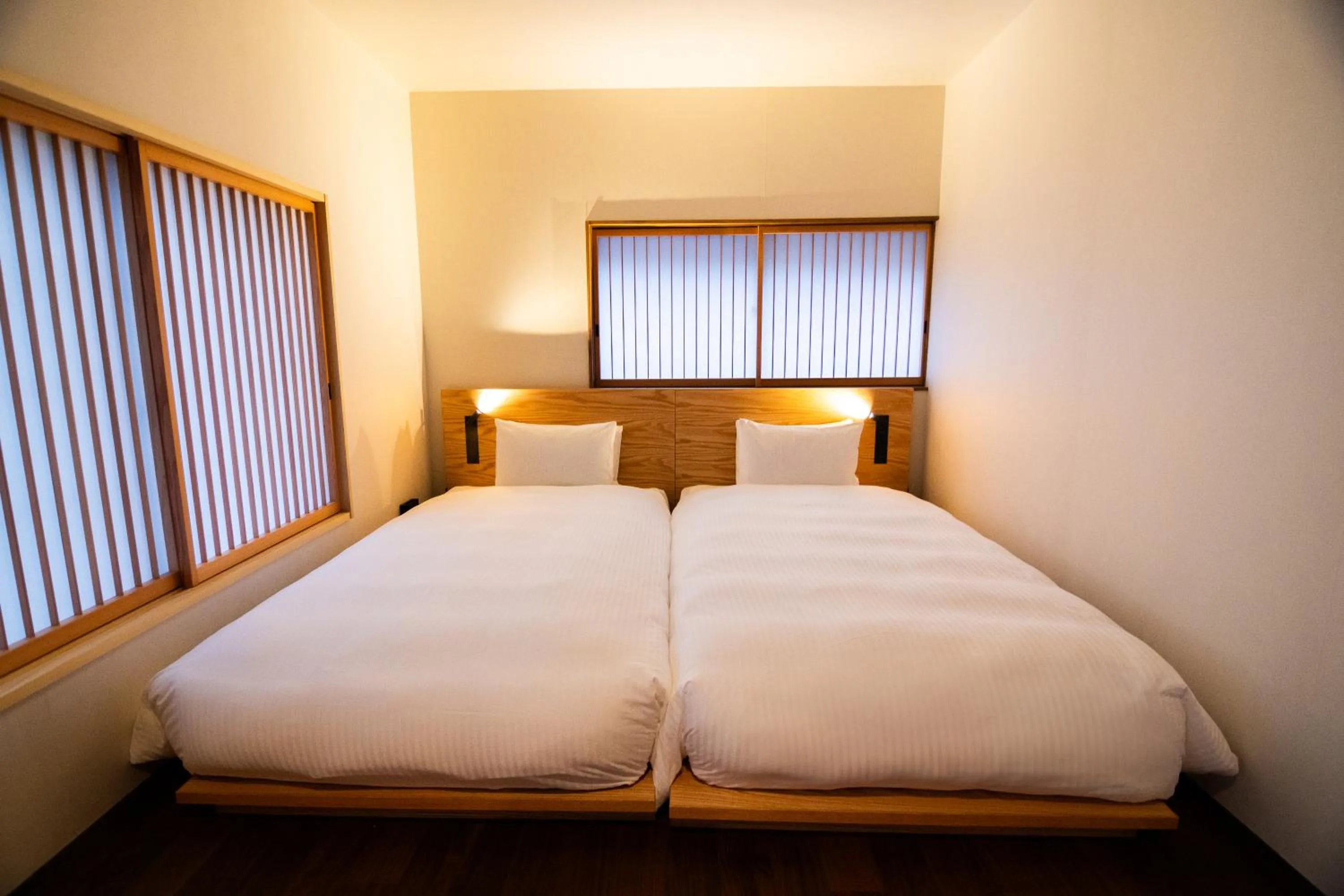 Bed in Auberge Homachi Mikuniminato