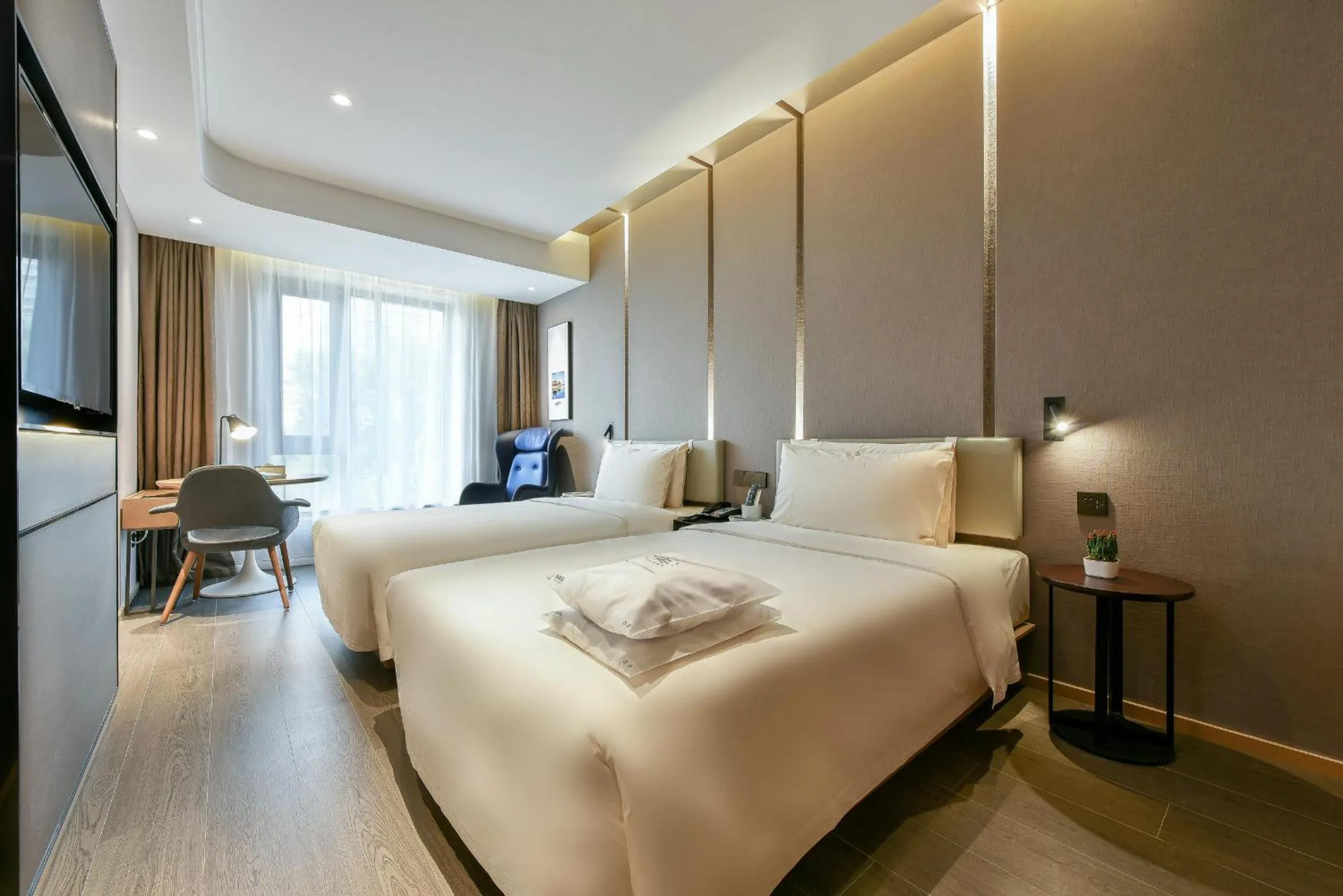 Bed in Atour Hotel Beijing Wangjing Science and Technology Park