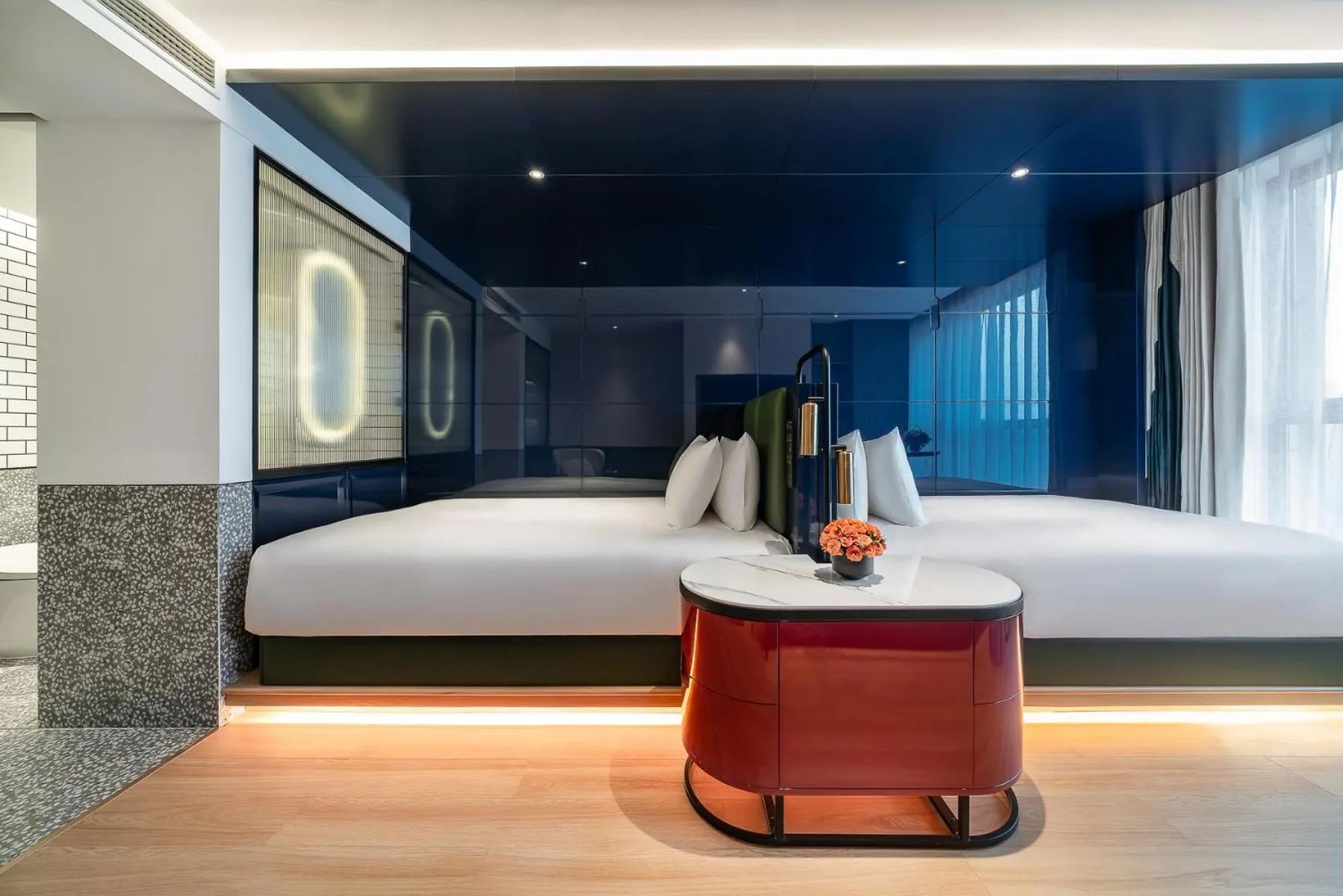 Bed in Atour Mansion Shanghai City Center