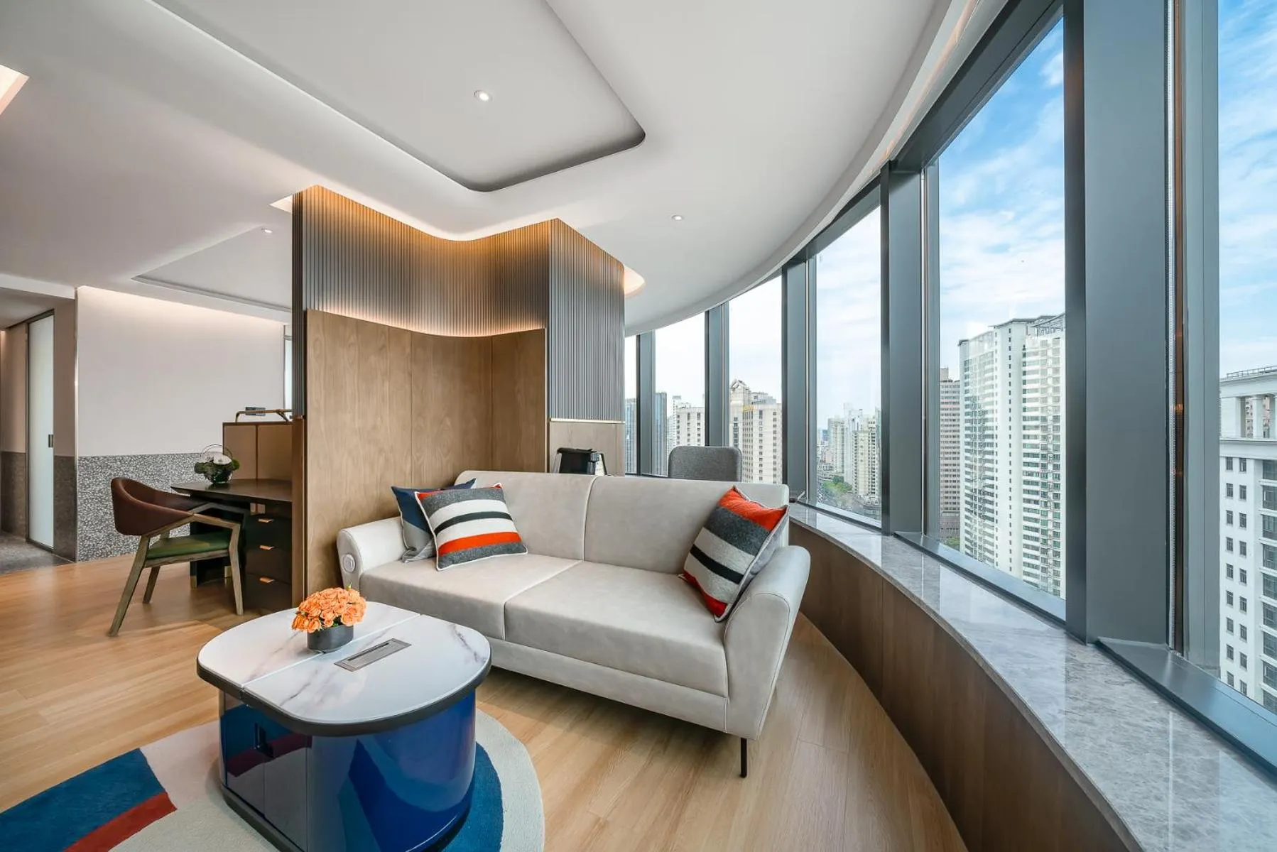 Seating area in Atour Mansion Shanghai City Center