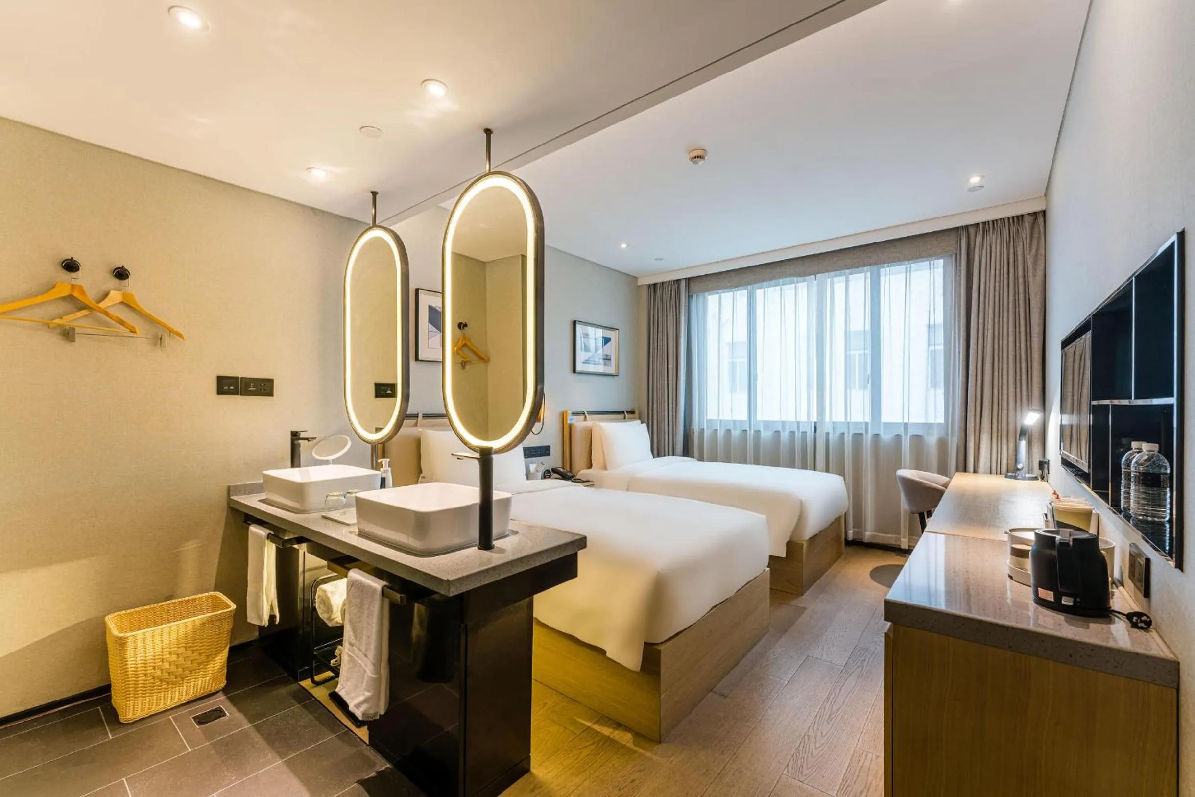 Bed in Atour X Hotel Shanghai Pudong Zhangjiang Park