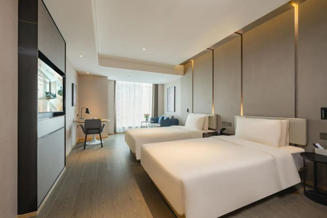 Bed in Atour Hotel Shanghai Daning North High Tech Park