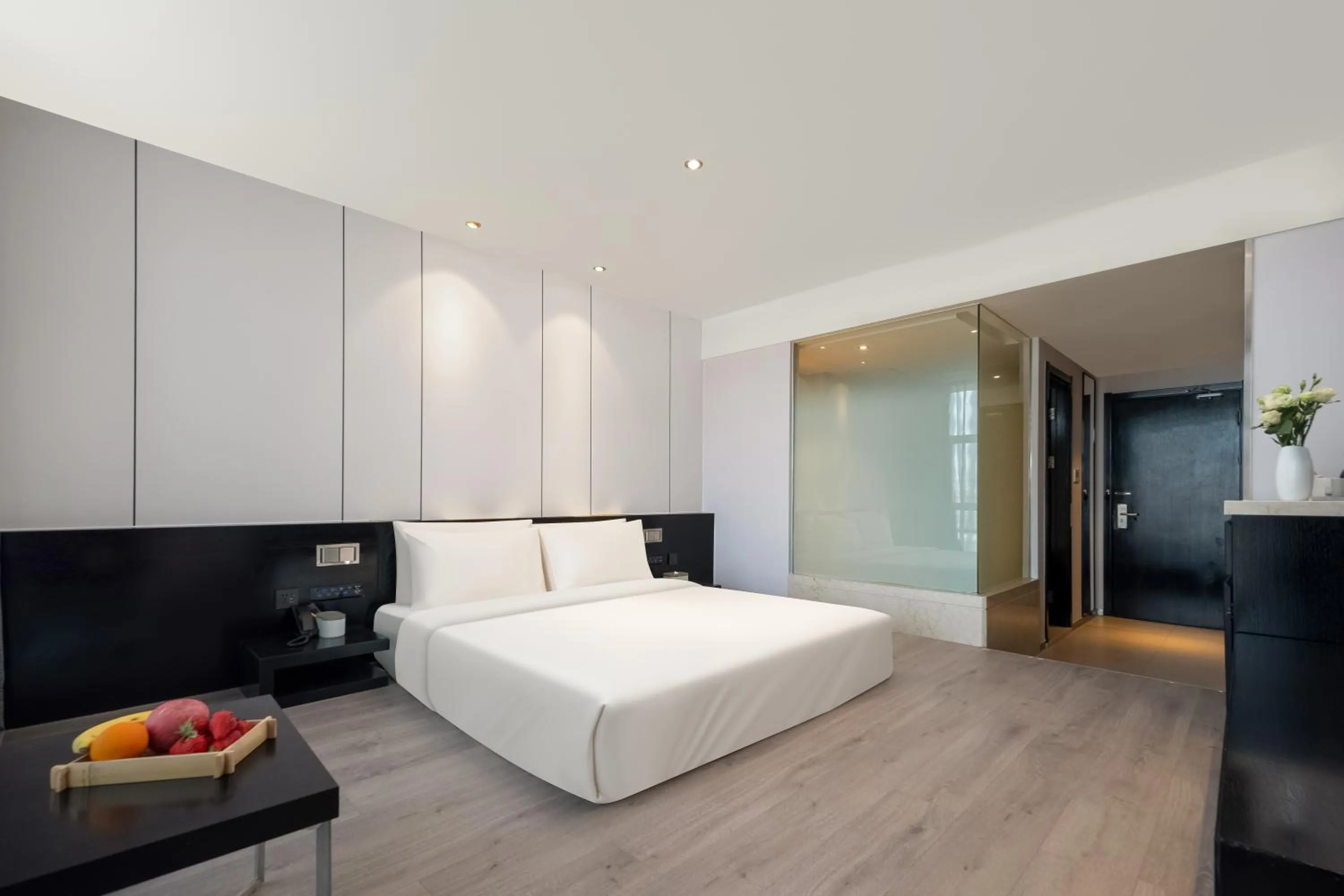 Bed in Atour X Hotel Shanghai International Tourism and Resort Safari Park