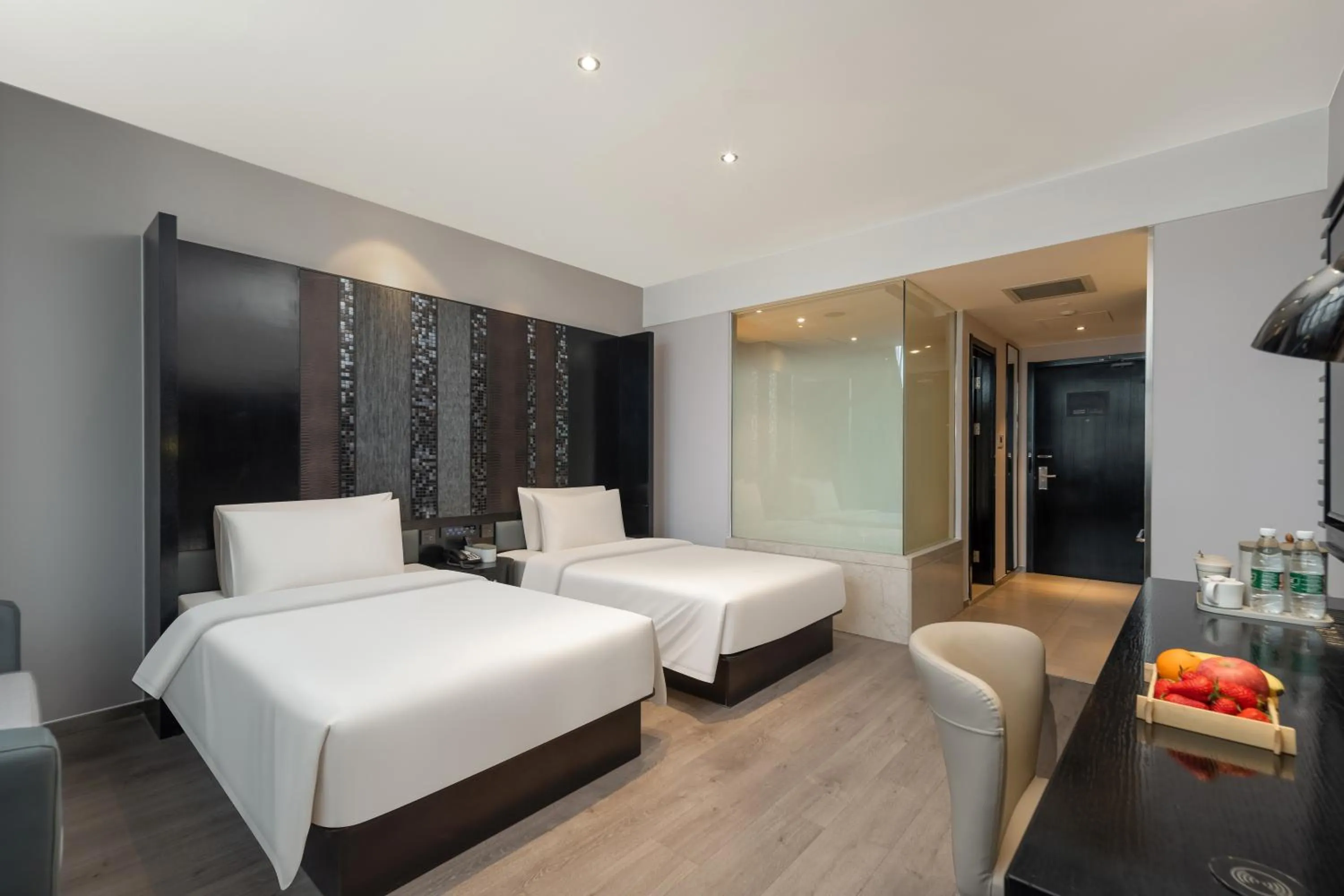 Bed in Atour X Hotel Shanghai International Tourism and Resort Safari Park