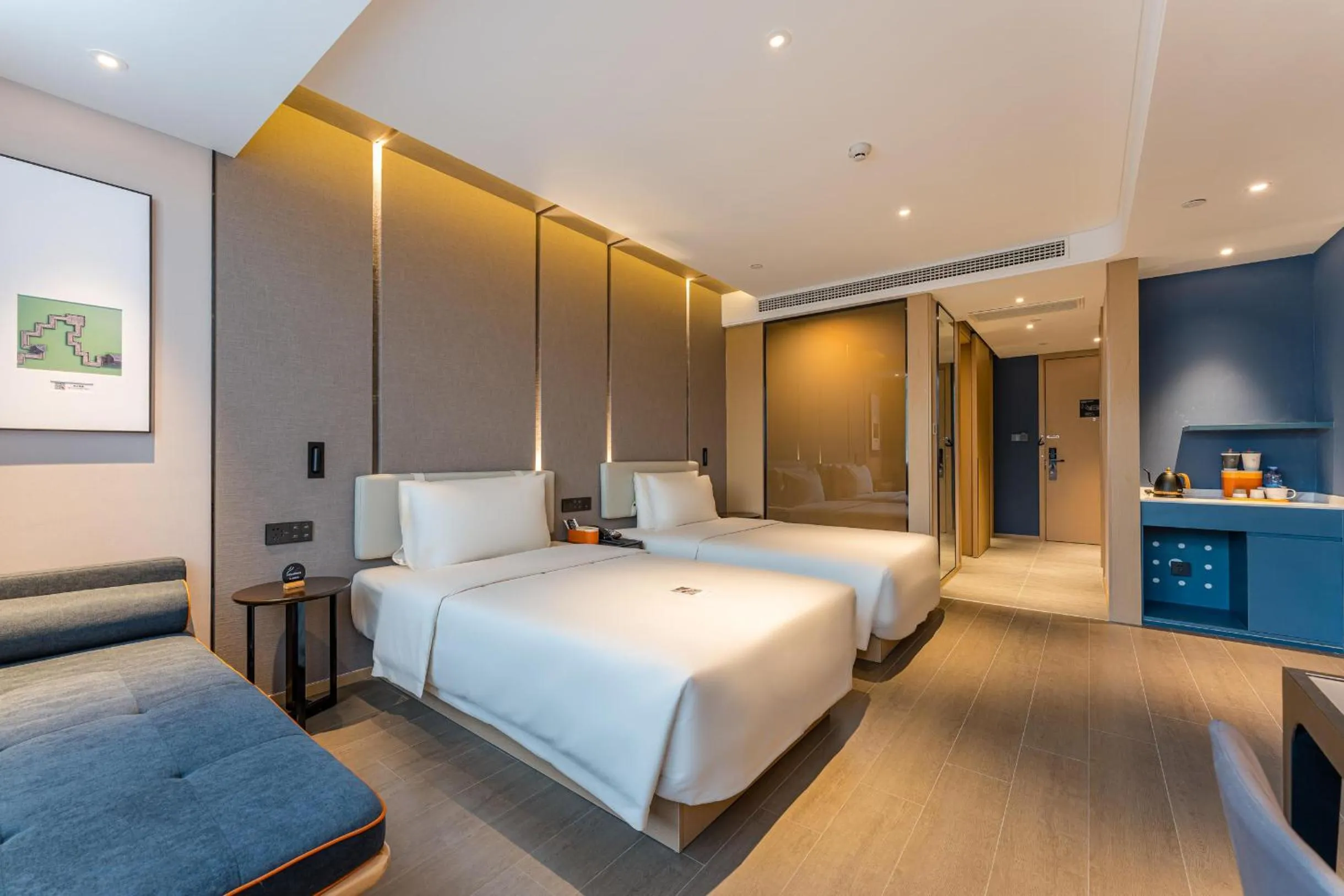Bed in Atour Hotel Changzhou Wujin Science and Education City