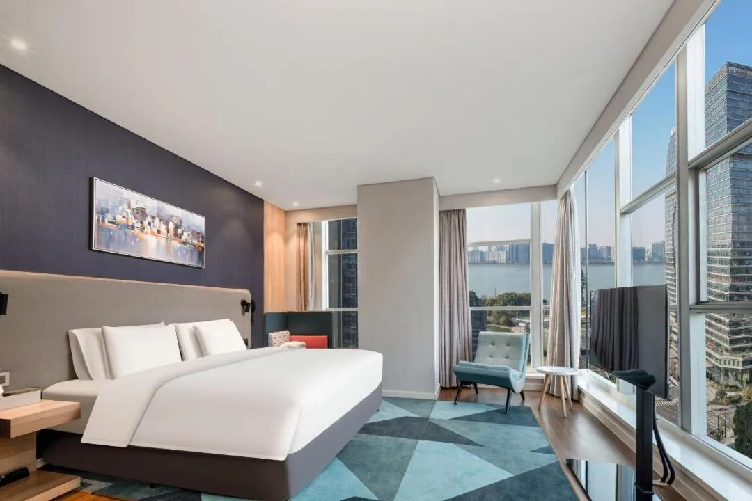 Bed in Atour Hotel Hangzhou Binjiang Stars Avenue
