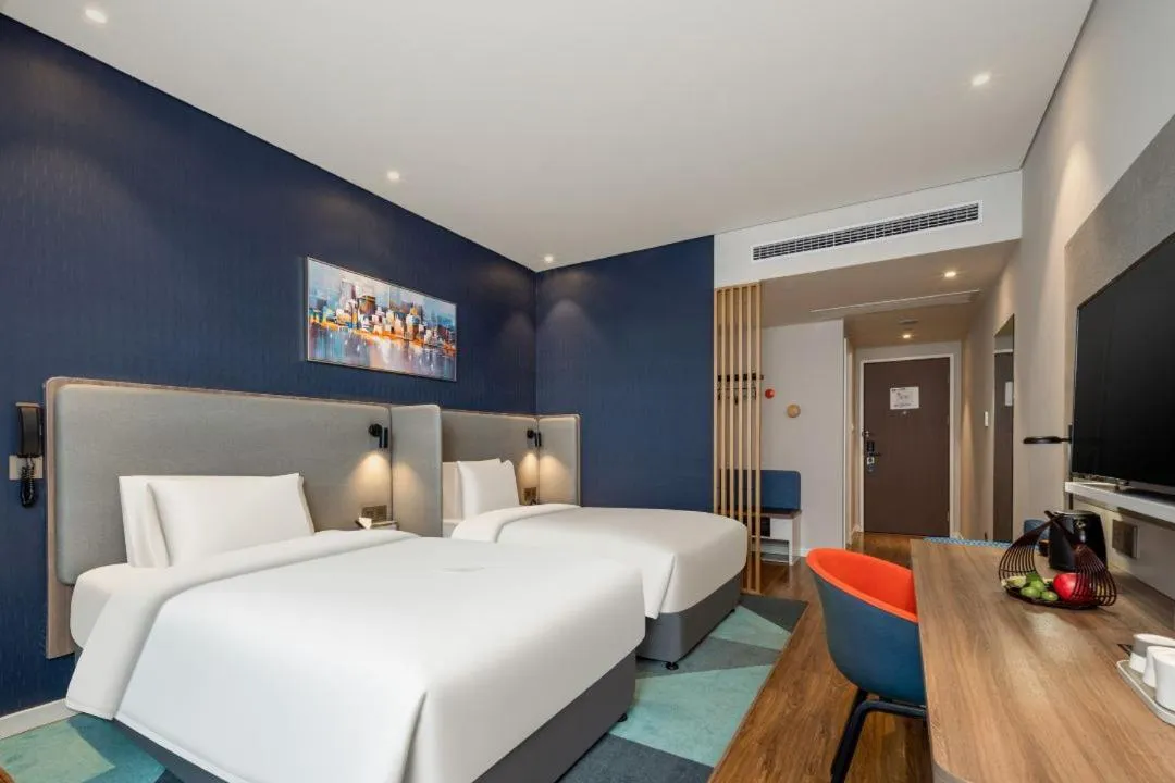 Bed in Atour Hotel Hangzhou Binjiang Stars Avenue