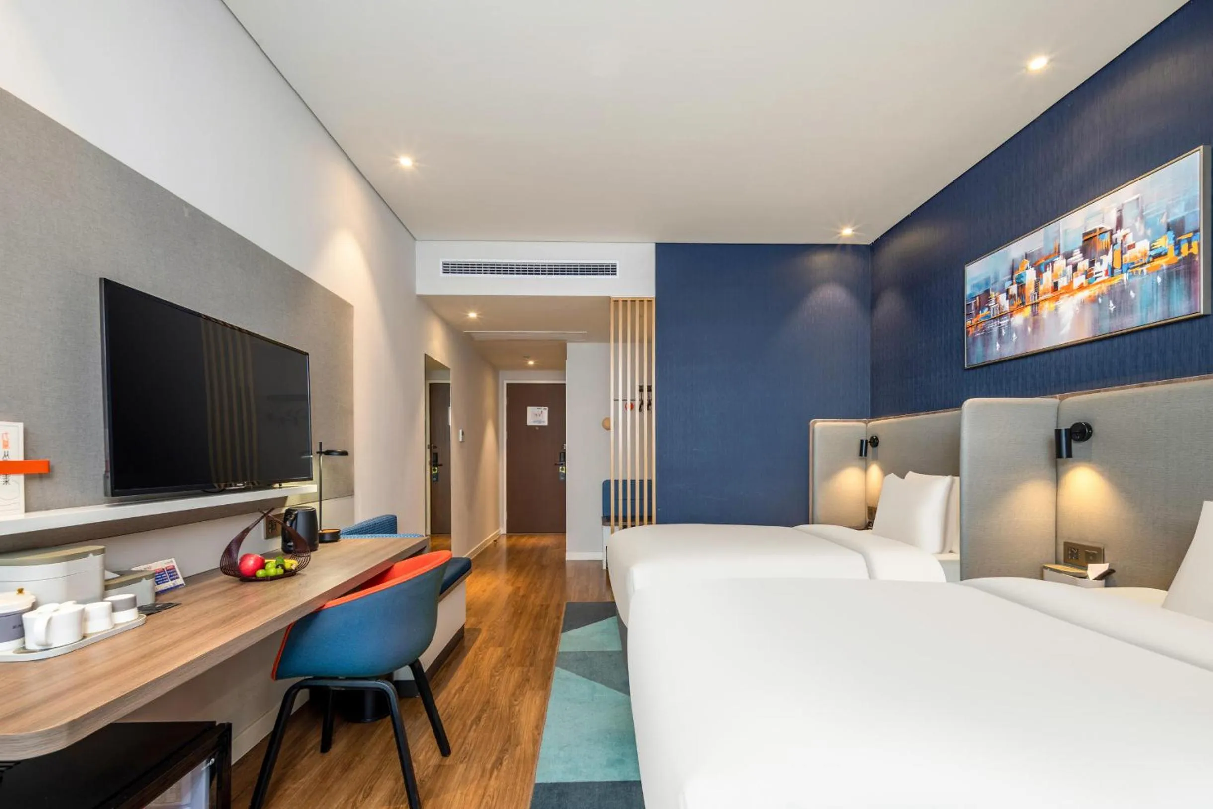 Bed in Atour Hotel Hangzhou Binjiang Stars Avenue