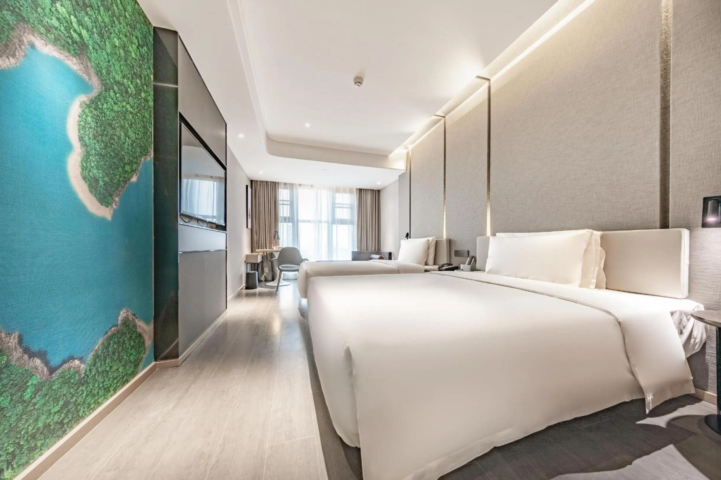 Bed in Atour Hotel Yichun Administrative Center