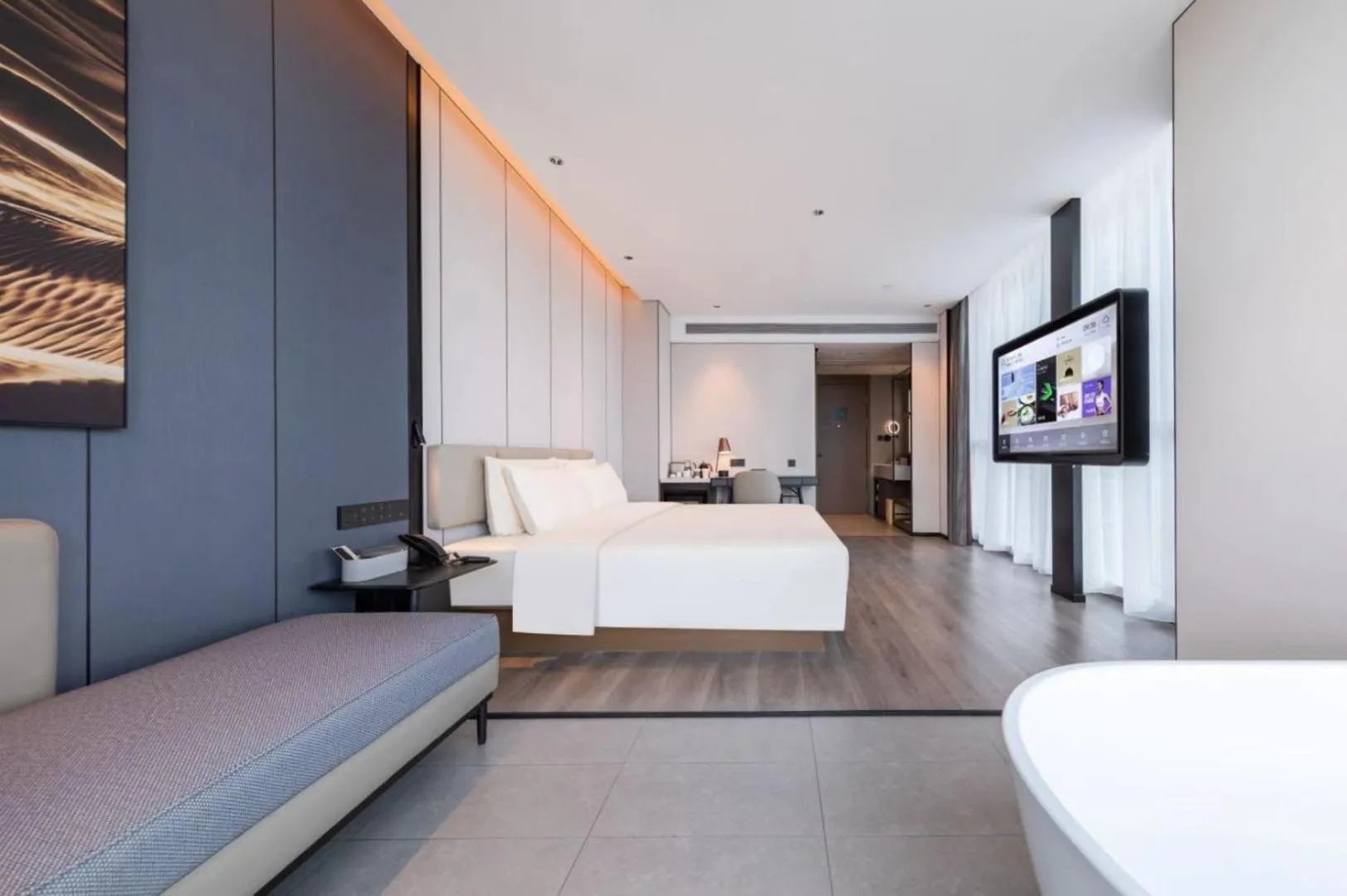 Bed in Atour Hotel Guangzhou Huangpu Development Zone Baoying