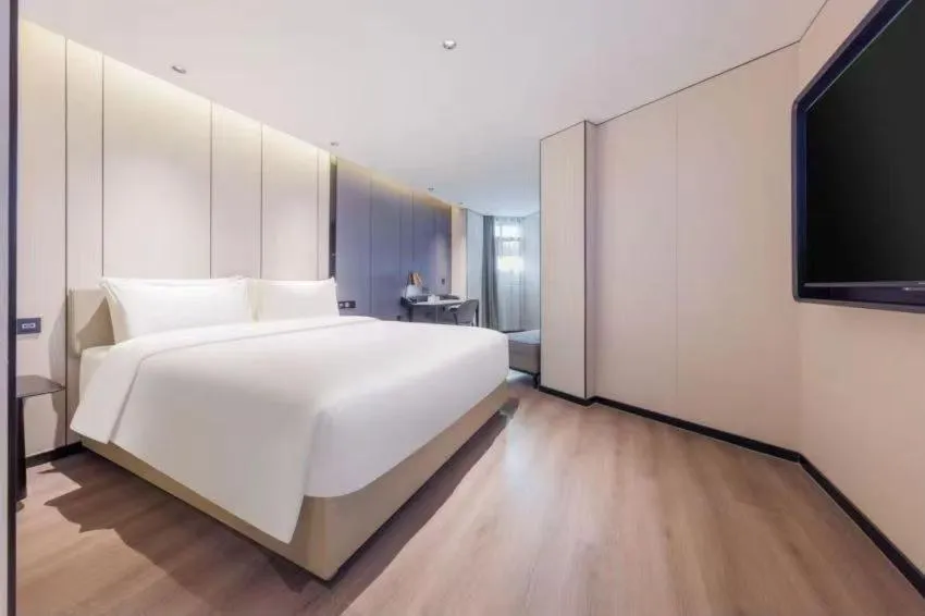 Bedroom, Bed in Atour X Hotel Guangzhou Baiyun International Airport Renhe Station