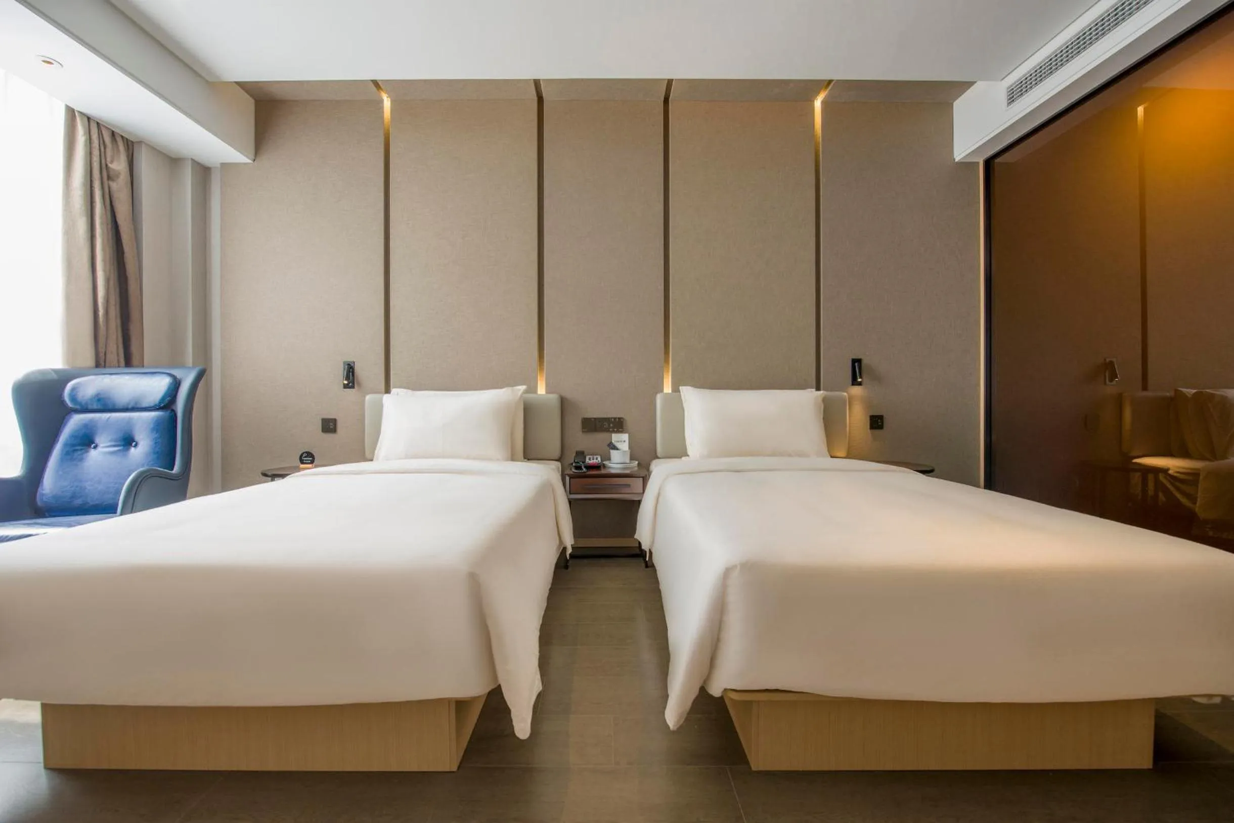 Bed in Atour Hotel Shenzhen Nanshan Shekou