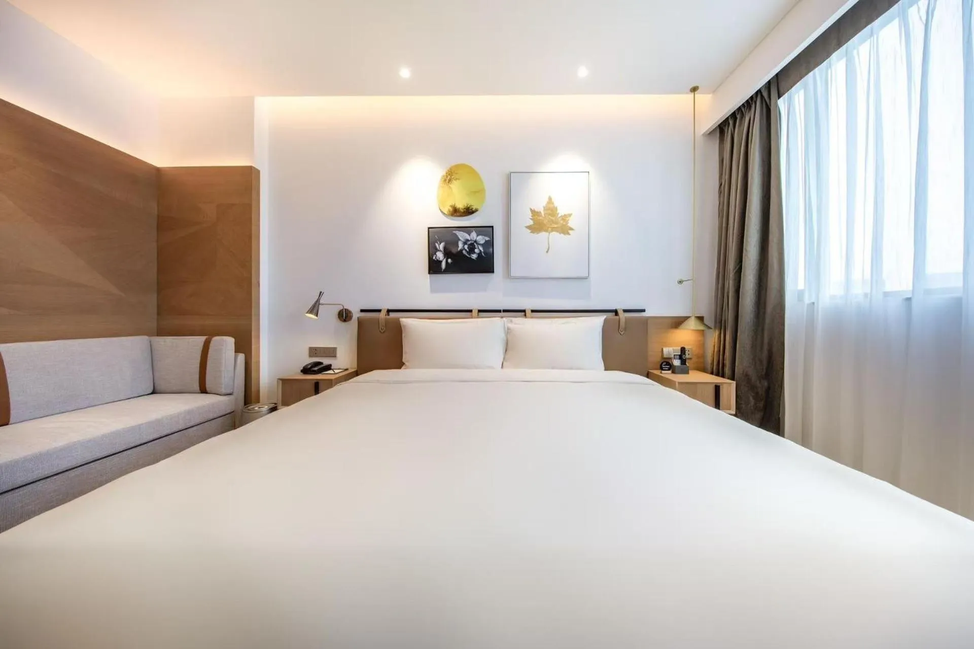 Bed in Atour Hotel Shenzhen Nanshan Vanke Yuncheng