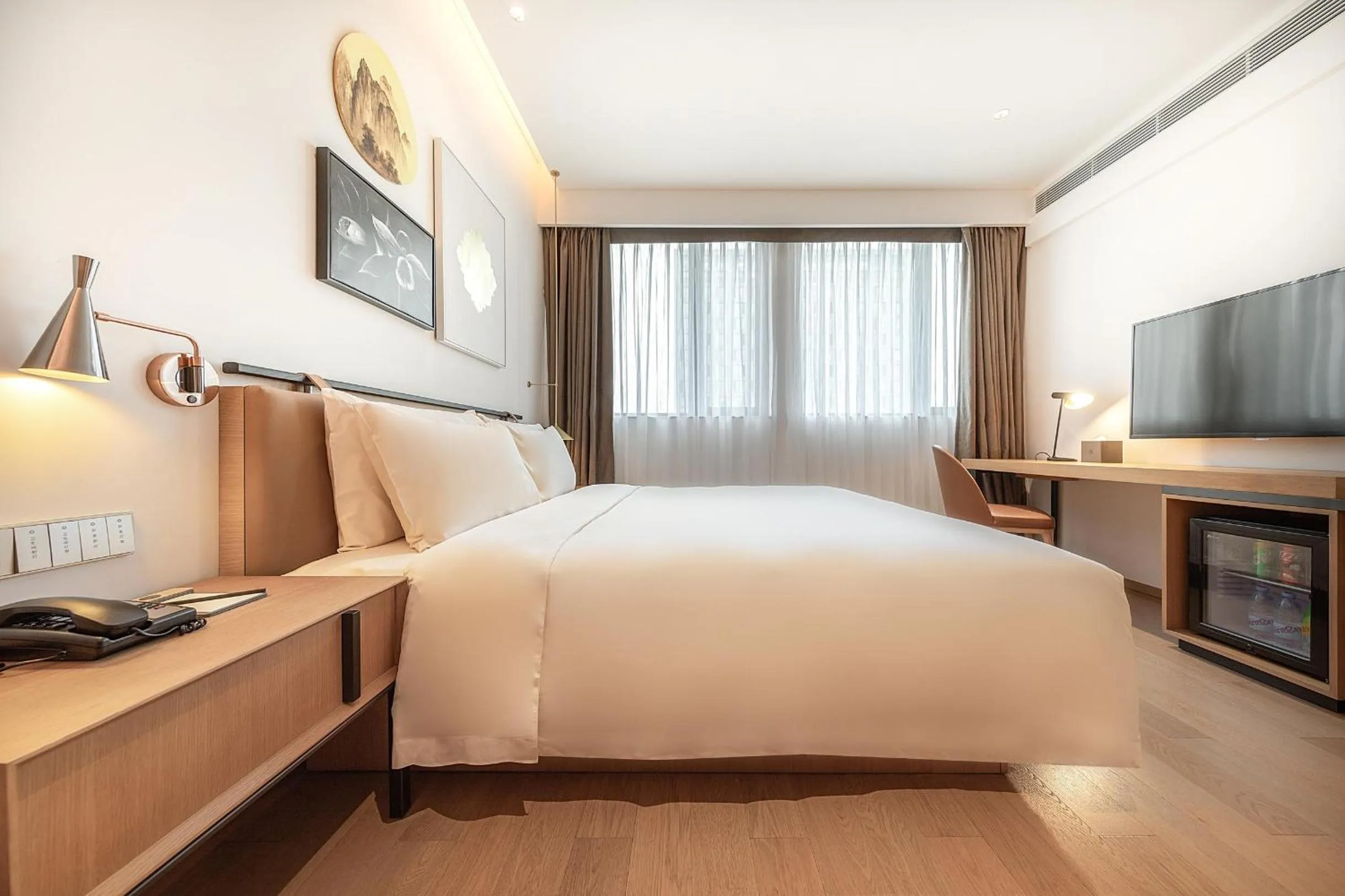 Bed in Atour Hotel Shenzhen Nanshan Vanke Yuncheng