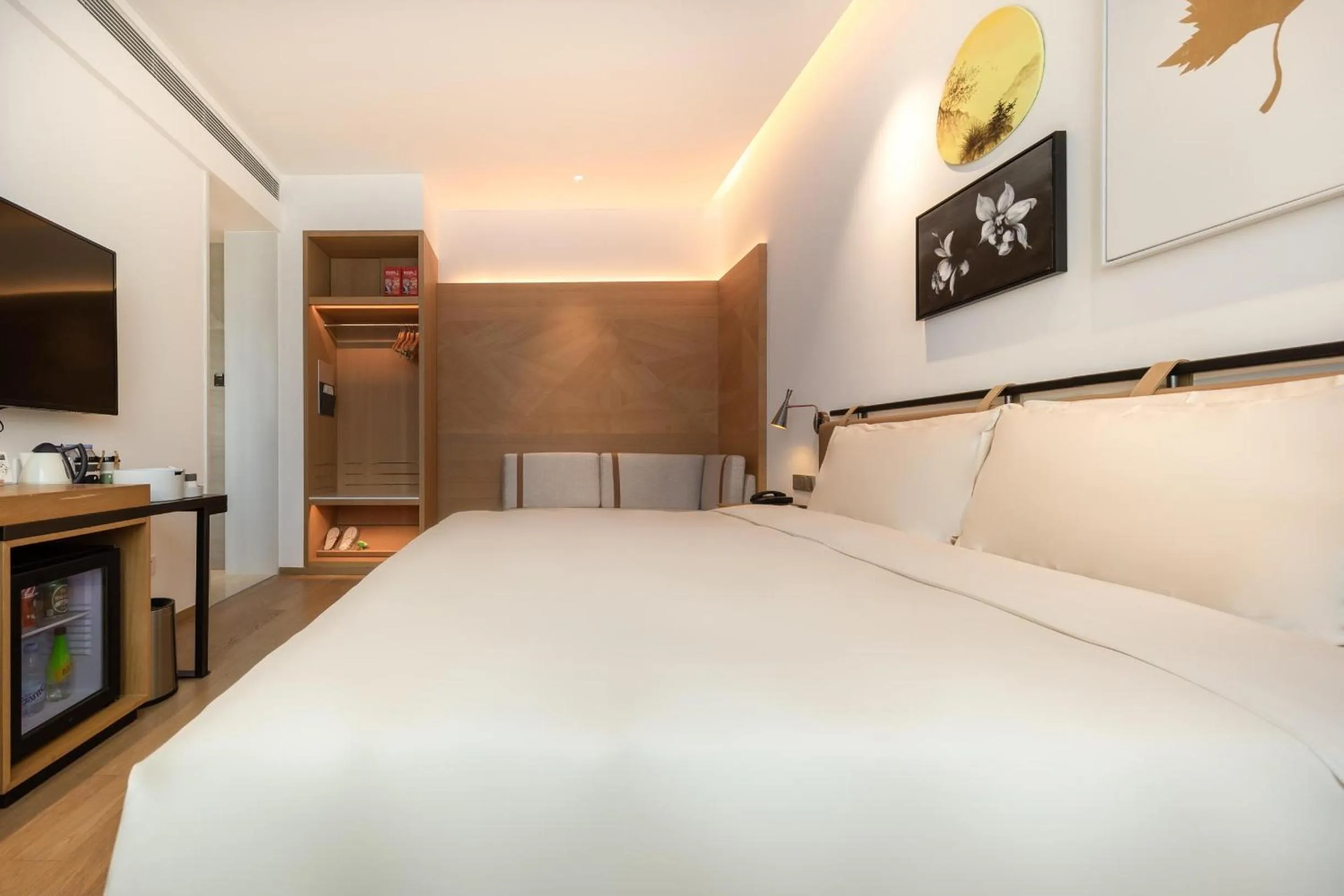 Bed in Atour Hotel Shenzhen Nanshan Vanke Yuncheng