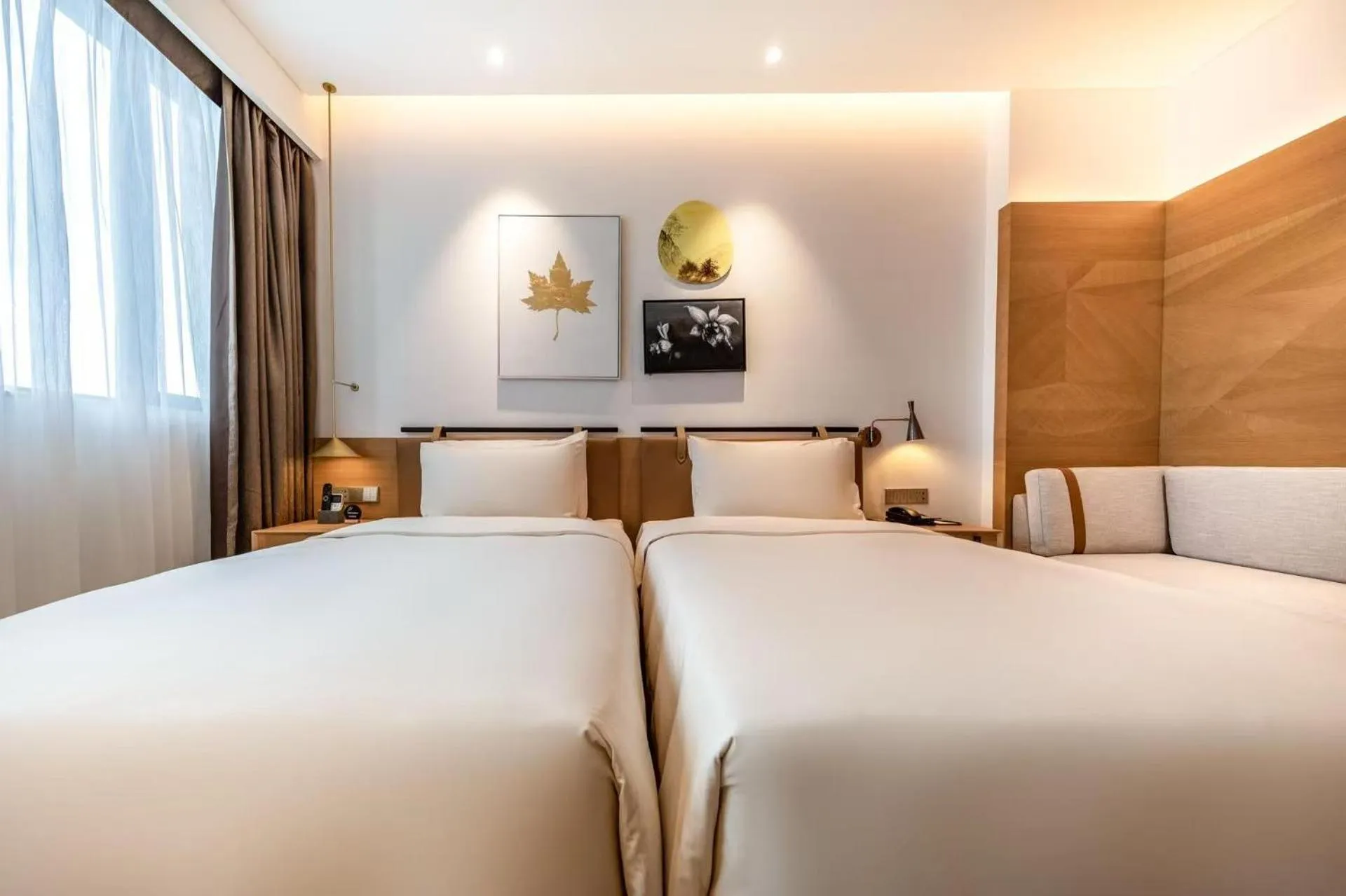 Bed in Atour Hotel Shenzhen Nanshan Vanke Yuncheng