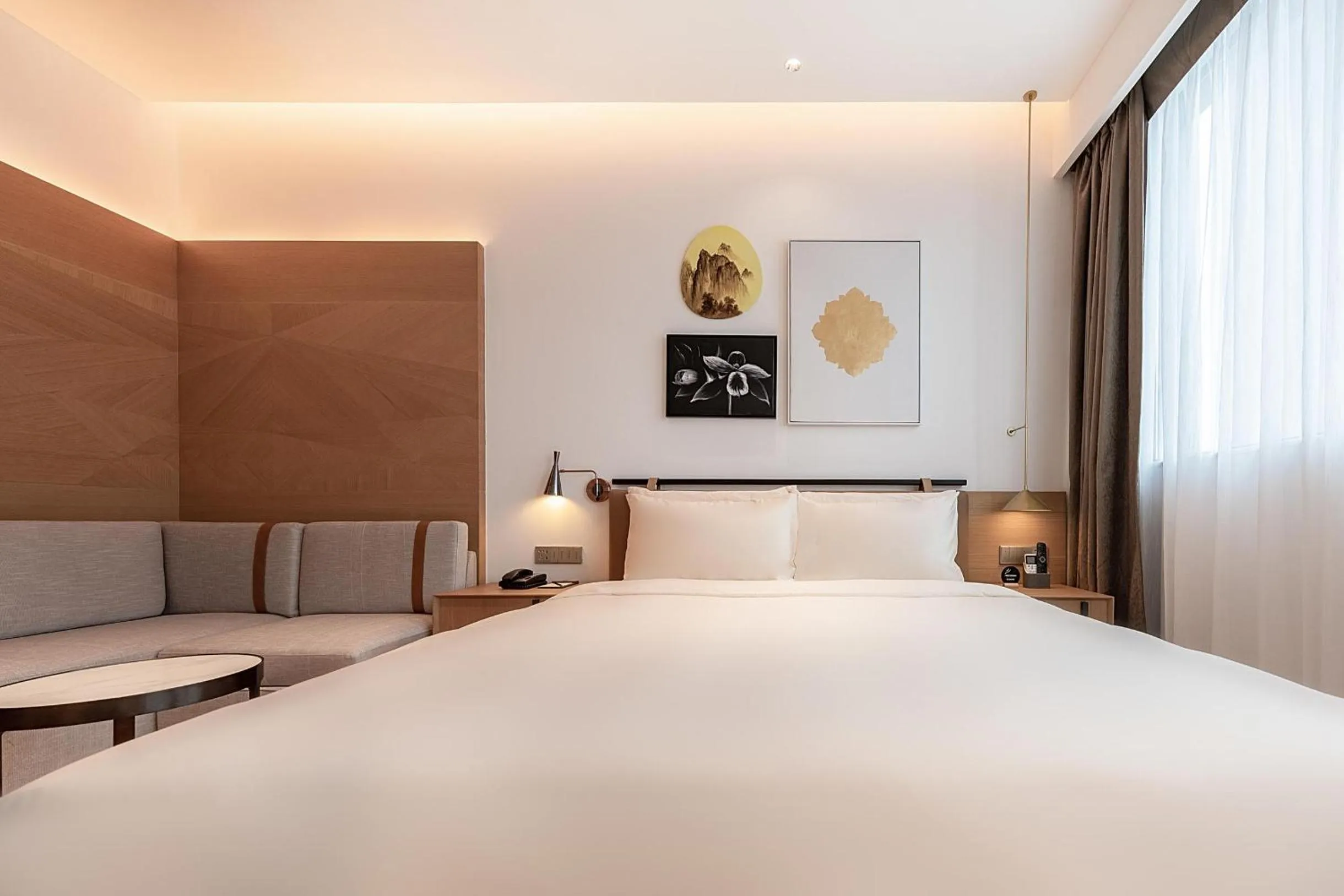 Bed in Atour Hotel Shenzhen Nanshan Vanke Yuncheng