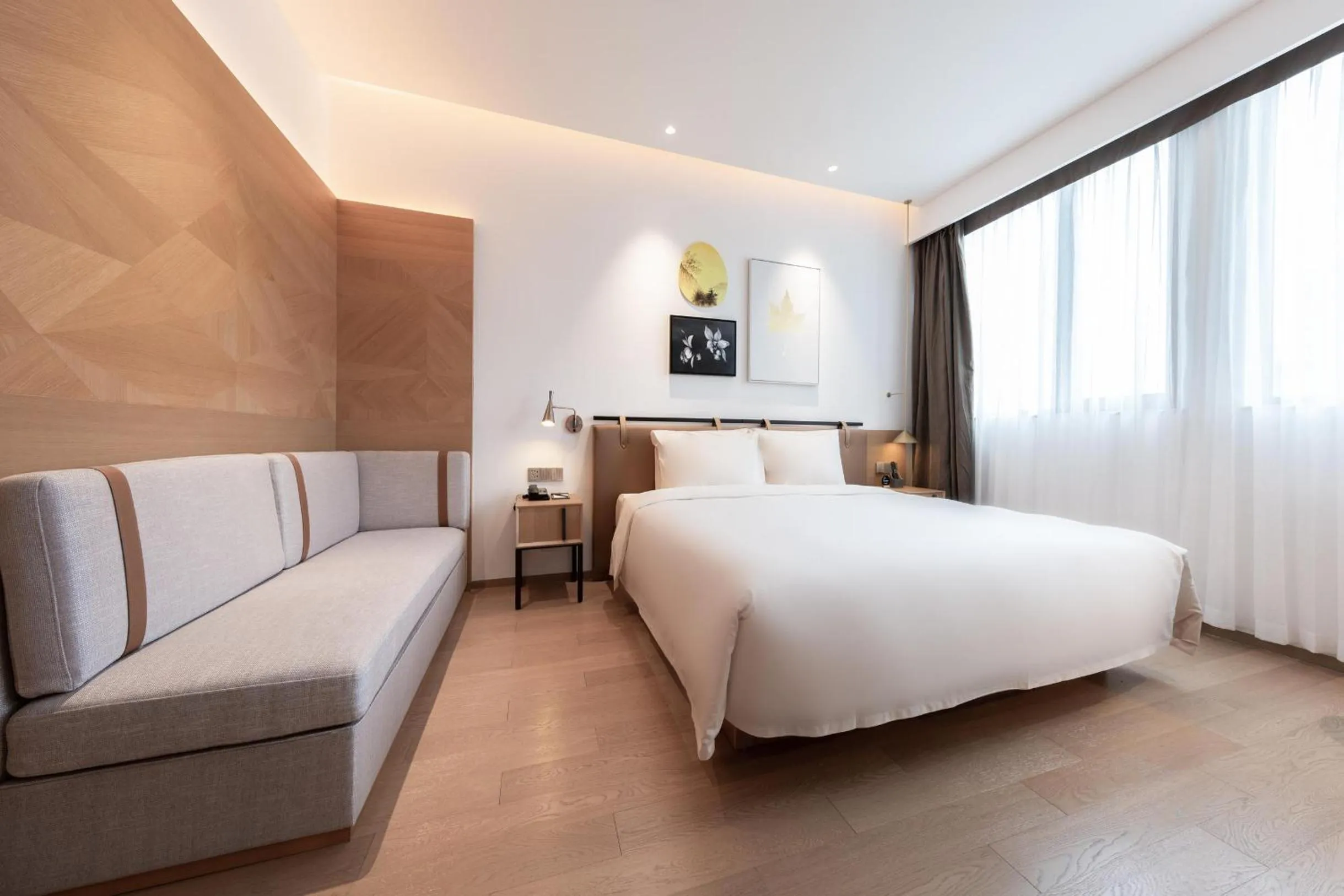 Bed in Atour Hotel Shenzhen Nanshan Vanke Yuncheng