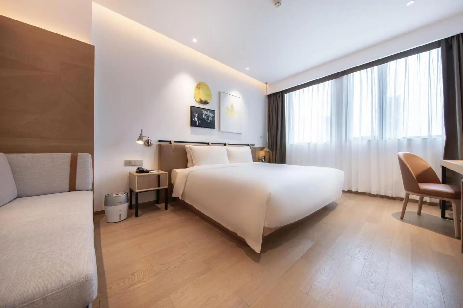 Bed in Atour Hotel Shenzhen Nanshan Vanke Yuncheng