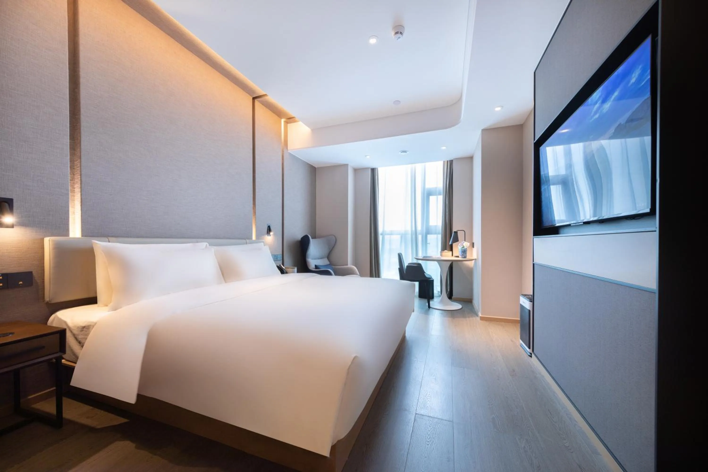 Bed in Atour Hotel Shenzhen Guanlan High Tech Park