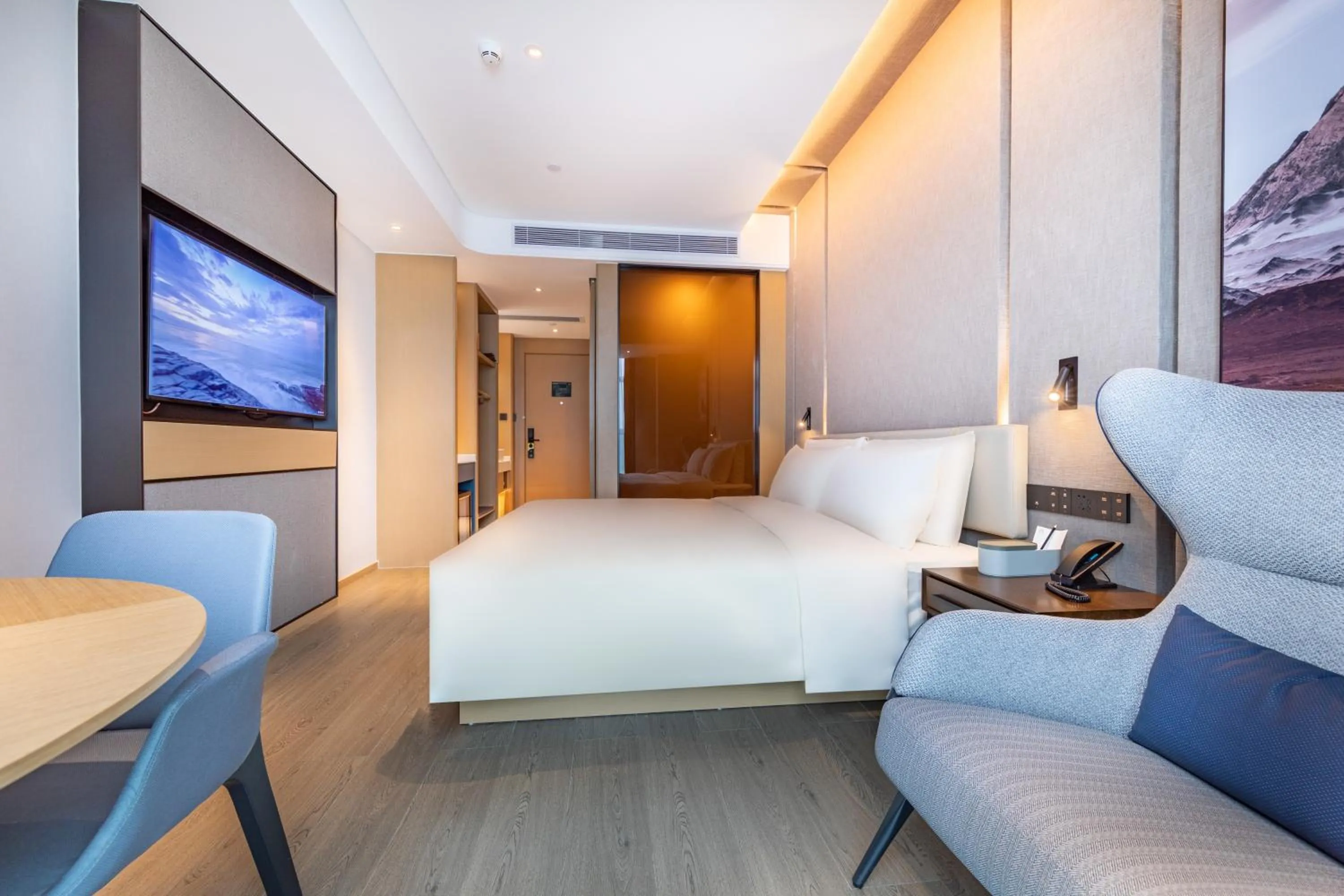 Bed in Atour Hotel Shenzhen Guanlan High Tech Park