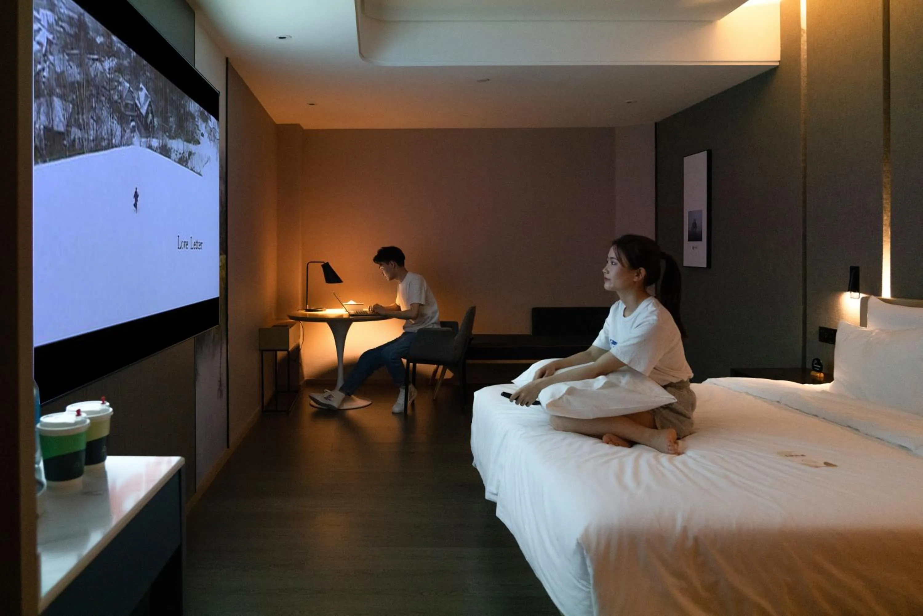 Photo of the whole room, Bed in Atour Hotel Chongqing Guanyinqiao Flower Garden