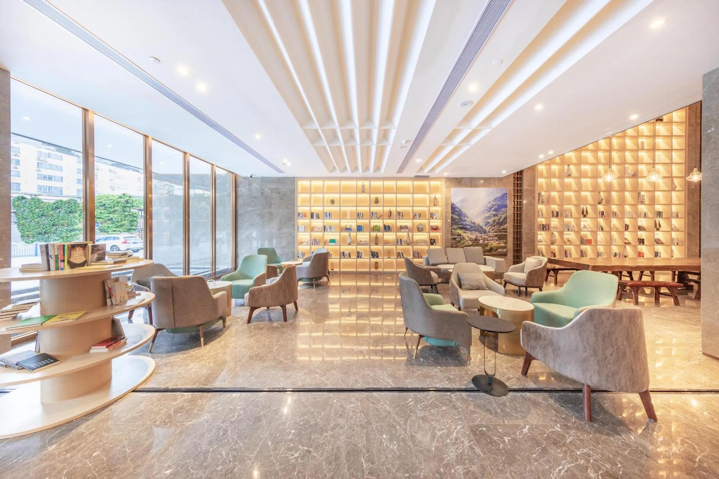 Lobby or reception in Atour Hotel Chongqing Guanyinqiao Flower Garden