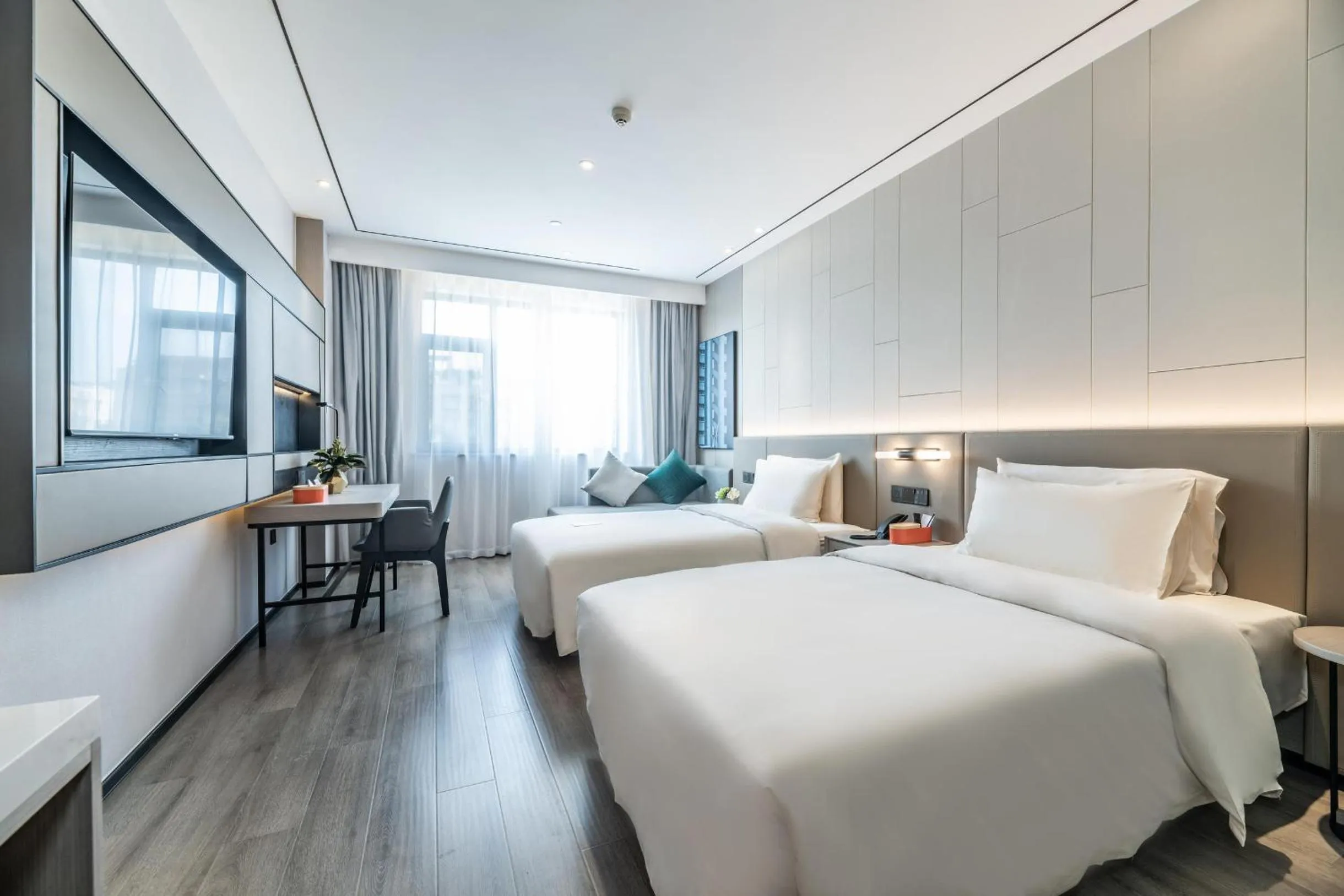 Bedroom, Bed in Atour X Hotel Chengdu Shuangnan Wuhou Avenue Station