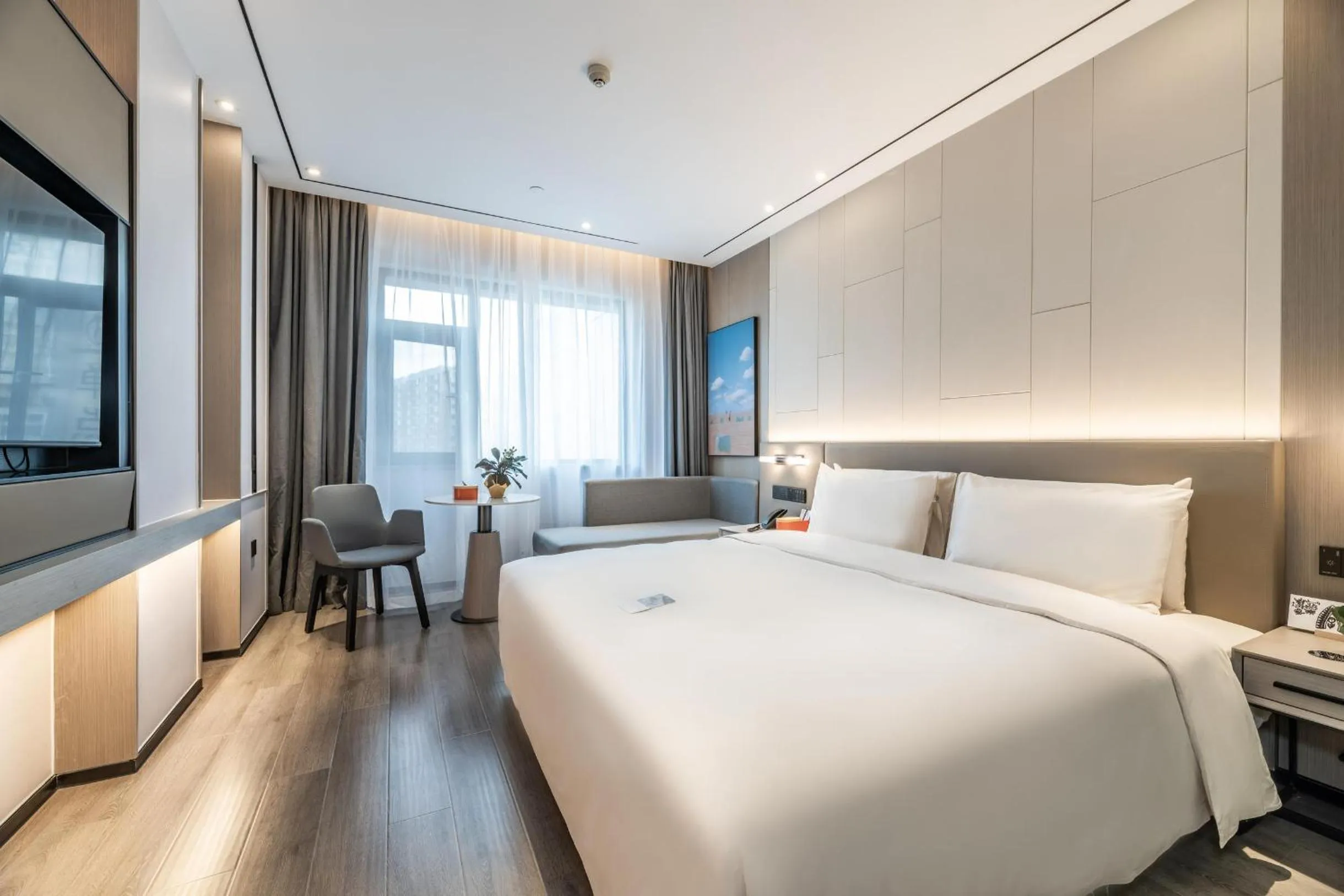 Bed in Atour X Hotel Chengdu Shuangnan Wuhou Avenue Station