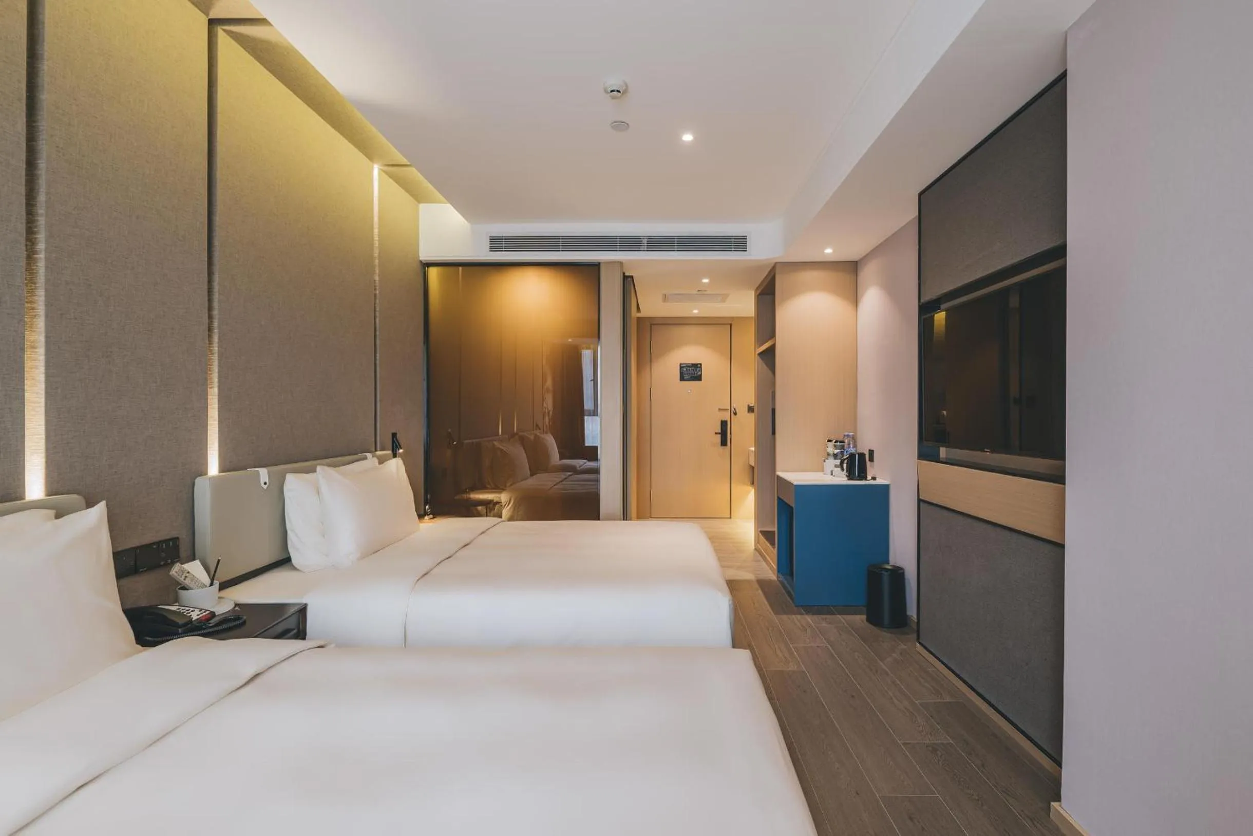 Bed in Atour Hotel Lanzhou Dongfanghong Plaza