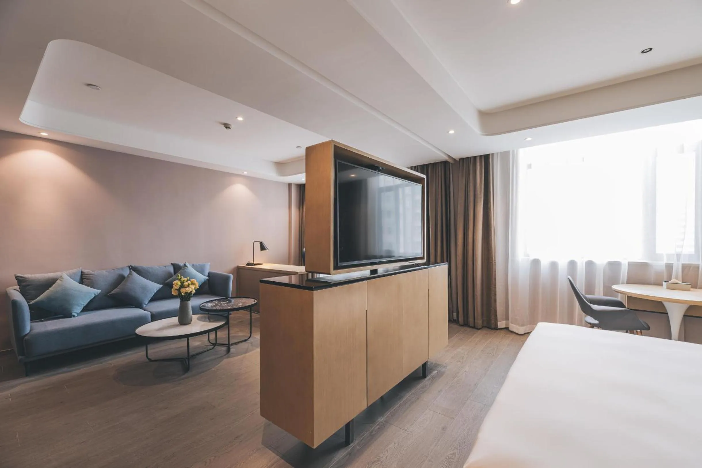 Bed in Atour Hotel Lanzhou Dongfanghong Plaza