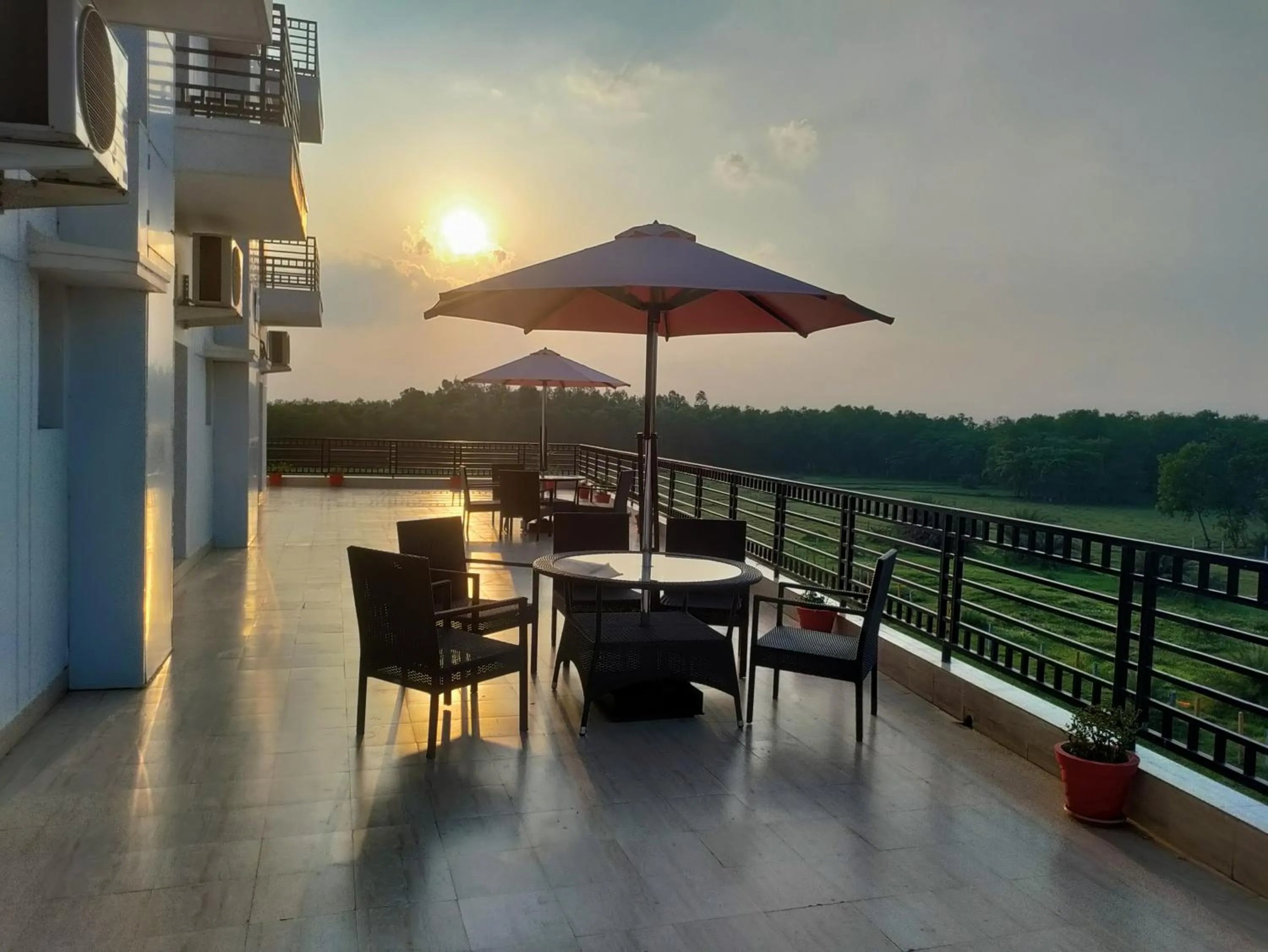 Balcony/Terrace in Sambhabana Hotel & Suites