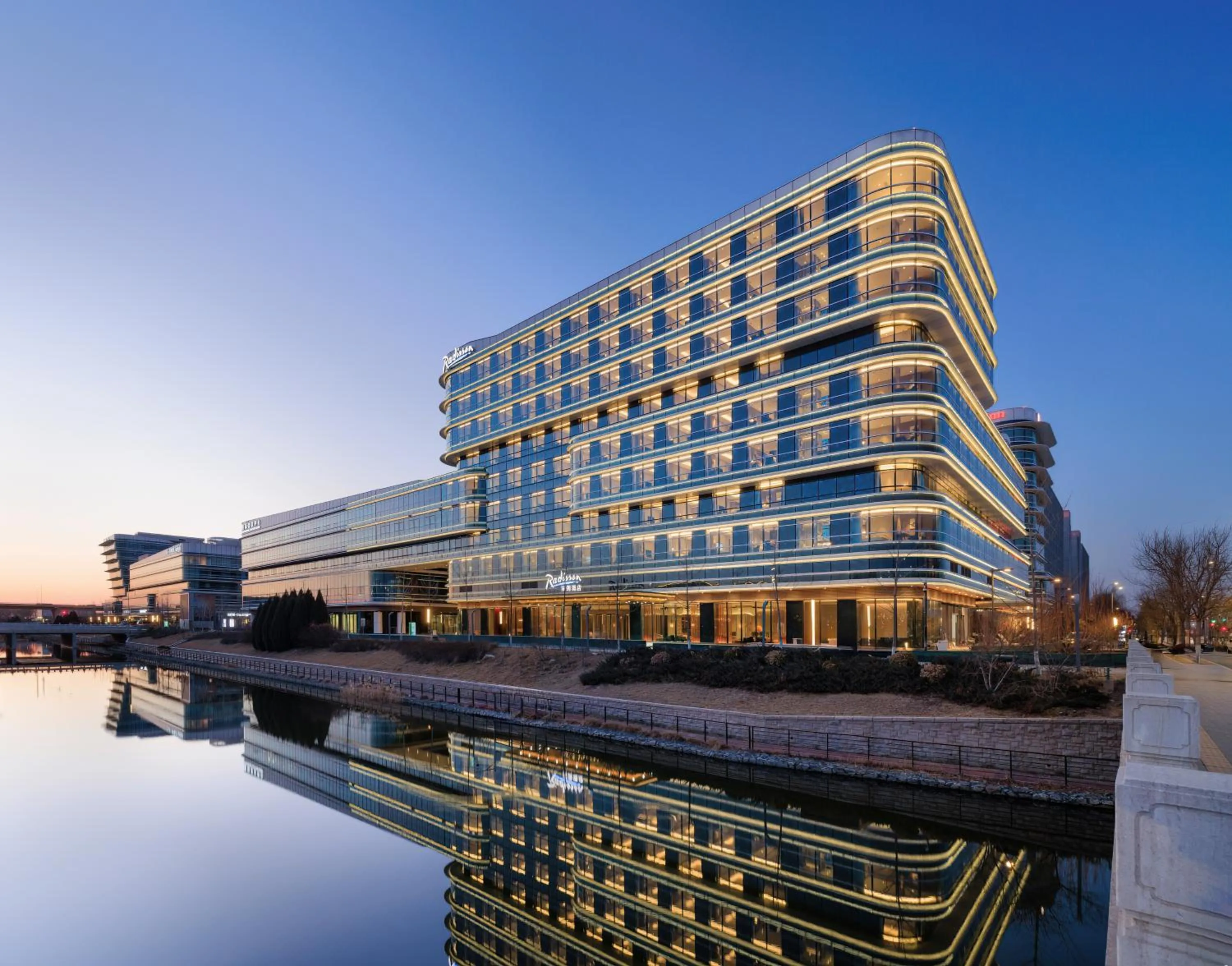 Property building in Radisson Hotel, Beijing DaXing Airport