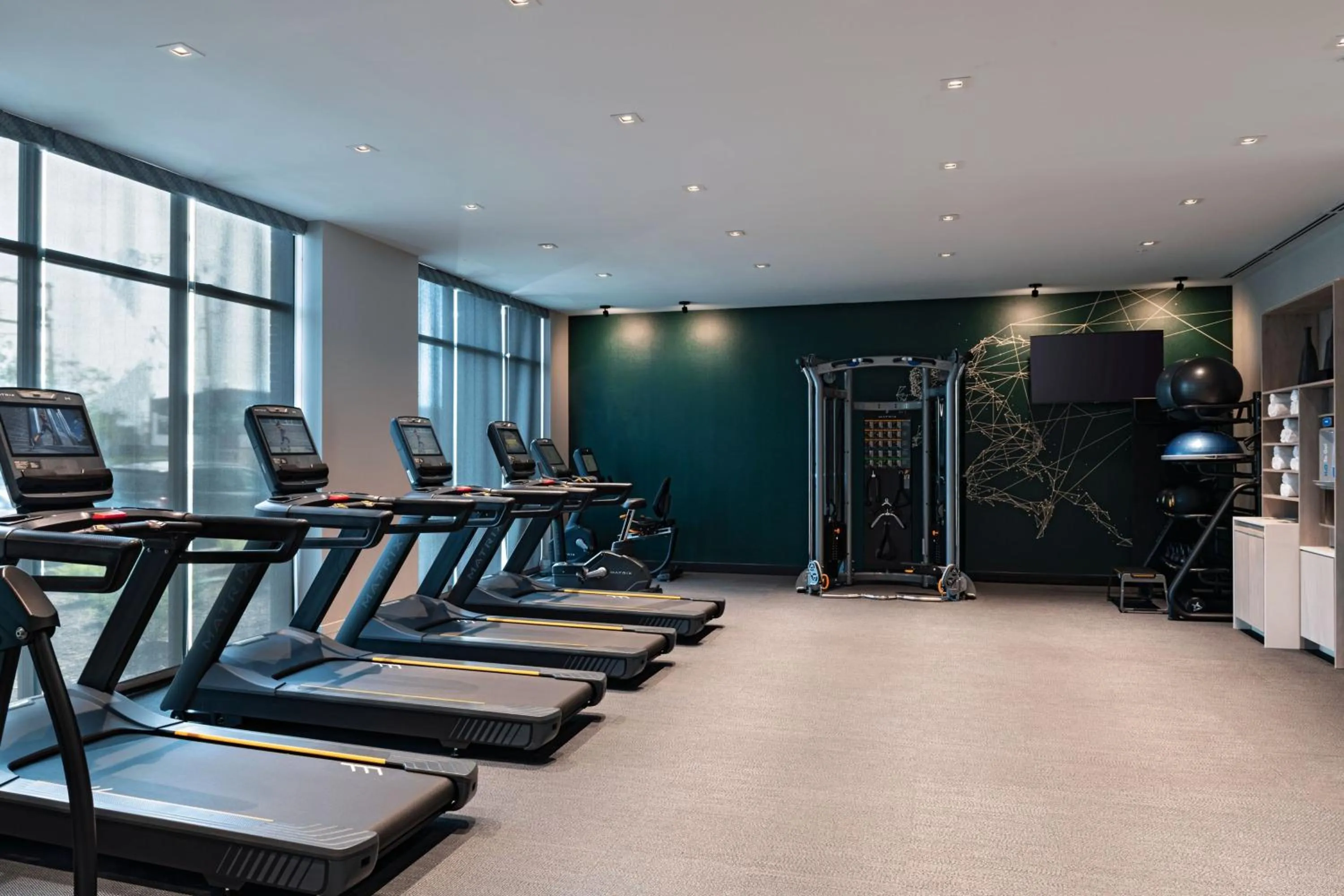 Fitness centre/facilities in AC Hotel by Marriott Waco Downtown