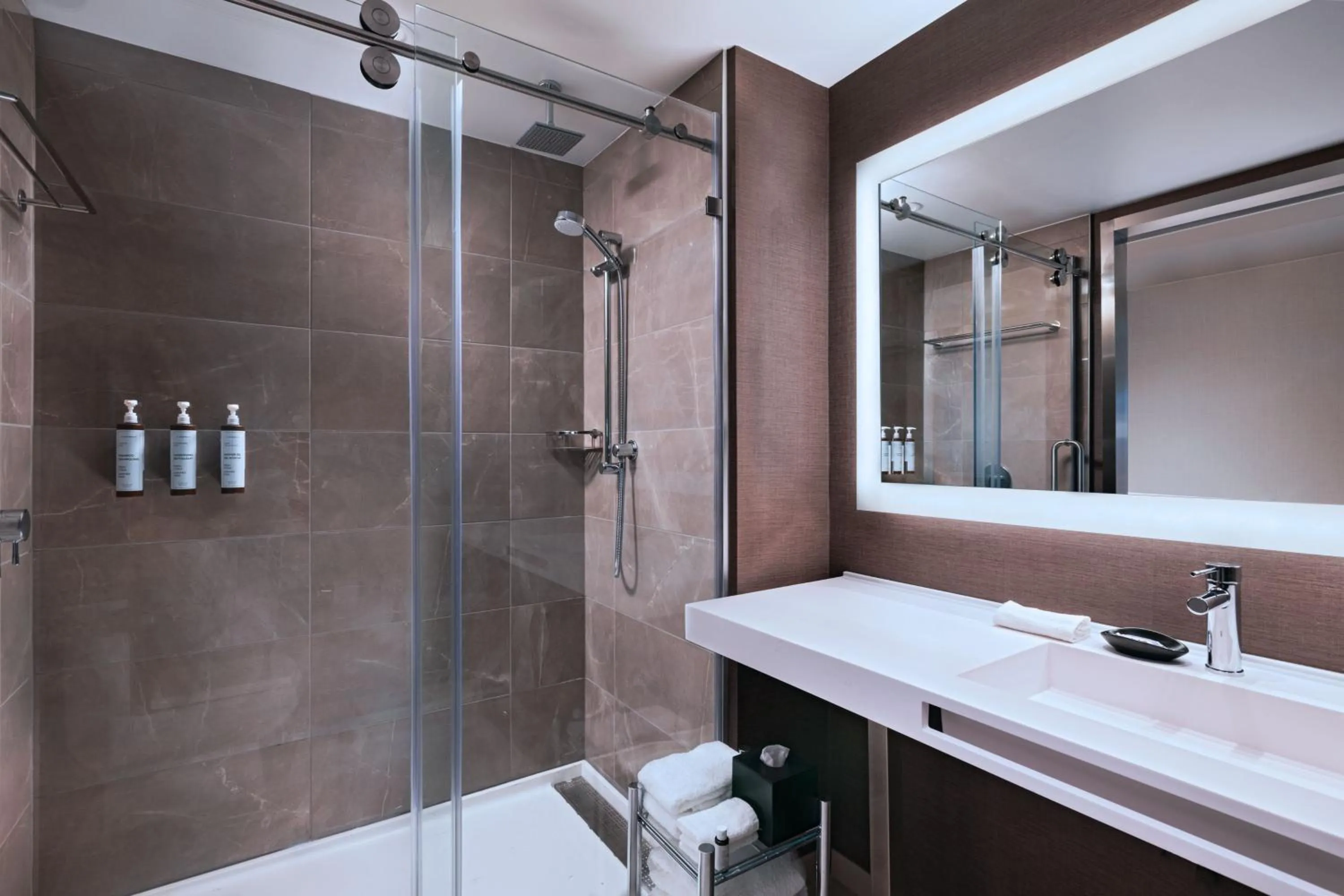 Bathroom in AC Hotel by Marriott Waco Downtown