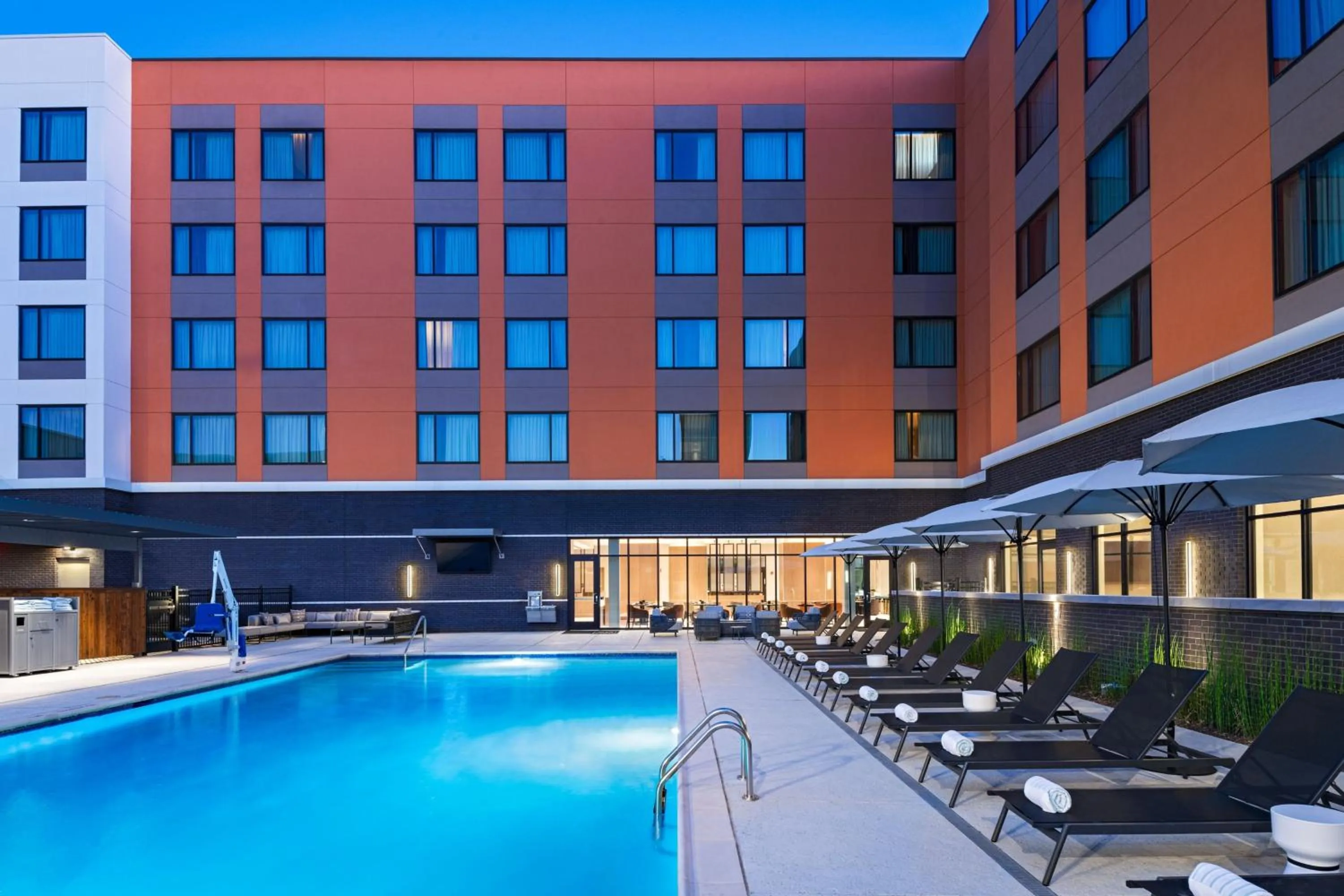 Swimming pool in AC Hotel by Marriott Waco Downtown