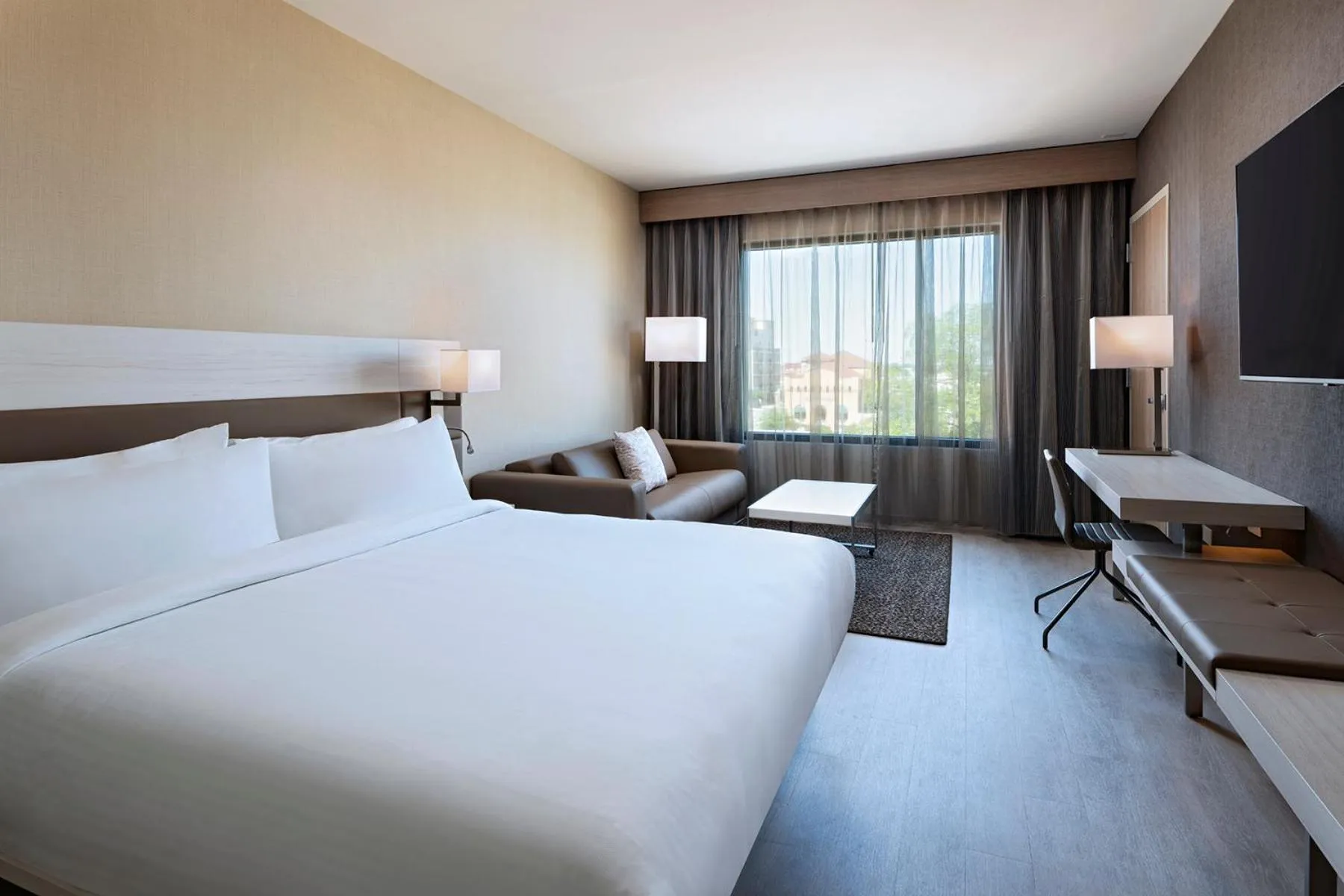 Bed in AC Hotel by Marriott Waco Downtown