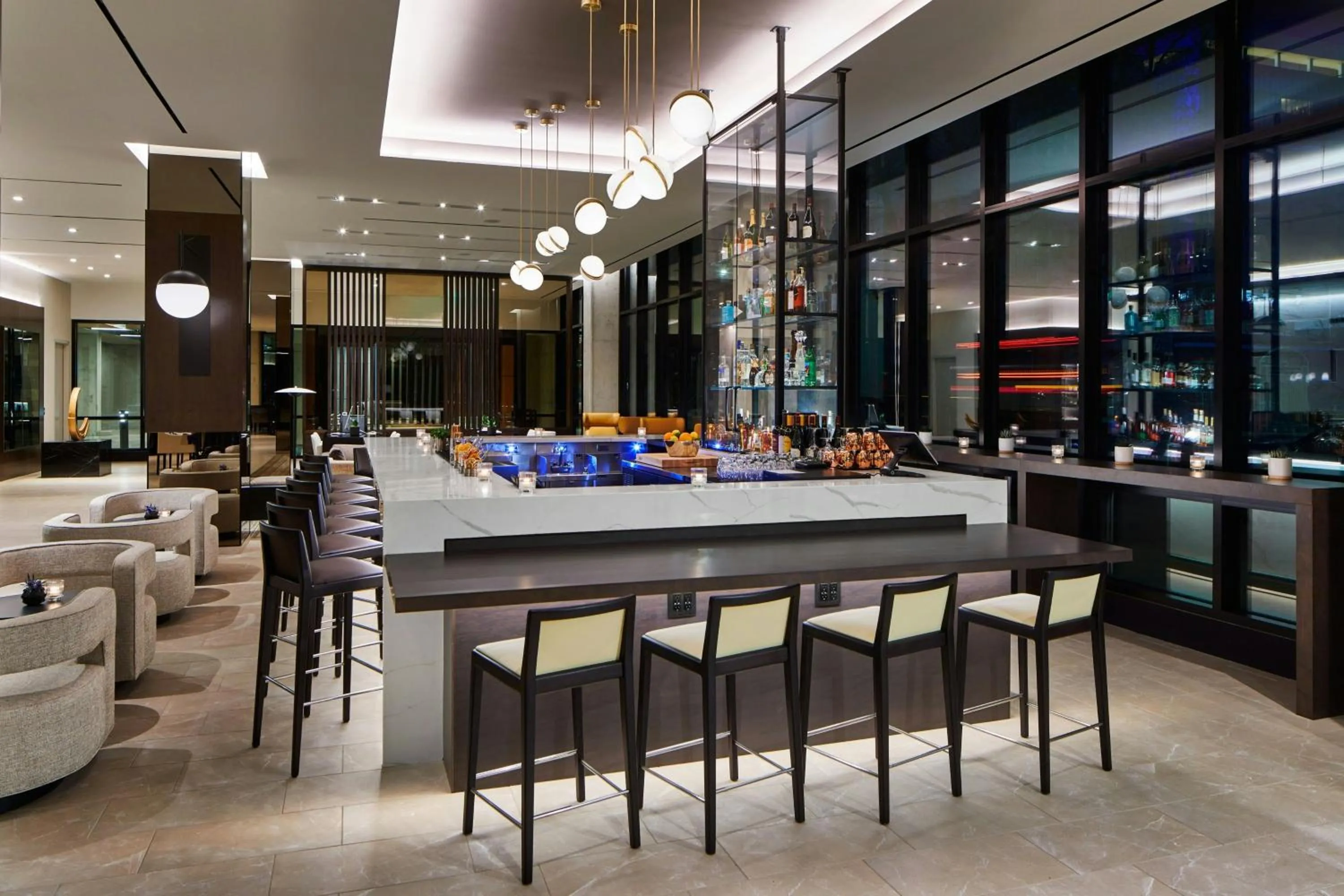 Lounge or bar in AC Hotel by Marriott Sacramento